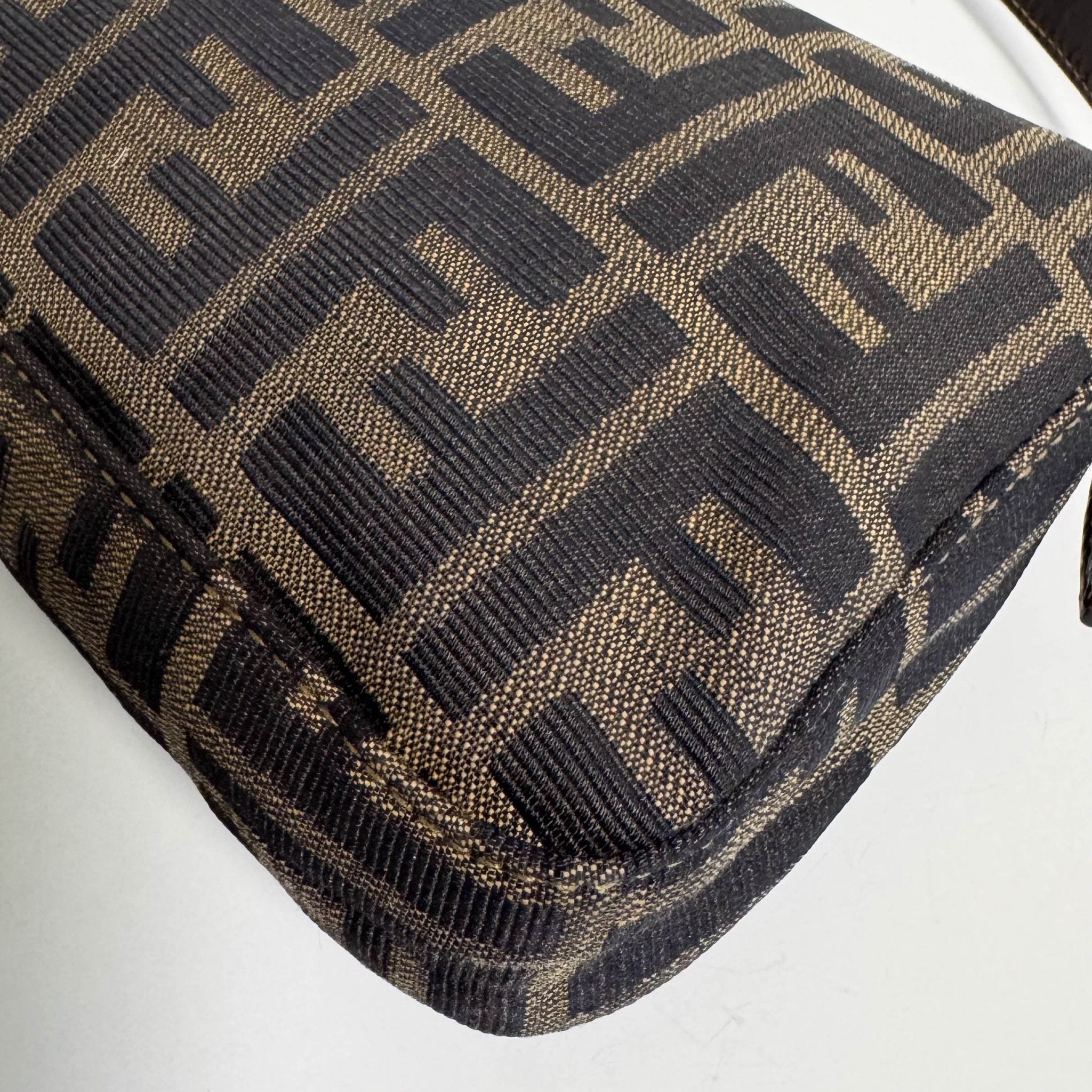 FENDI Baguette Zucca Brown Canvas with Gold Hardware Shoulder Bag, in , Sold by HIVE PRELOVED - Shoulder Bags, ,