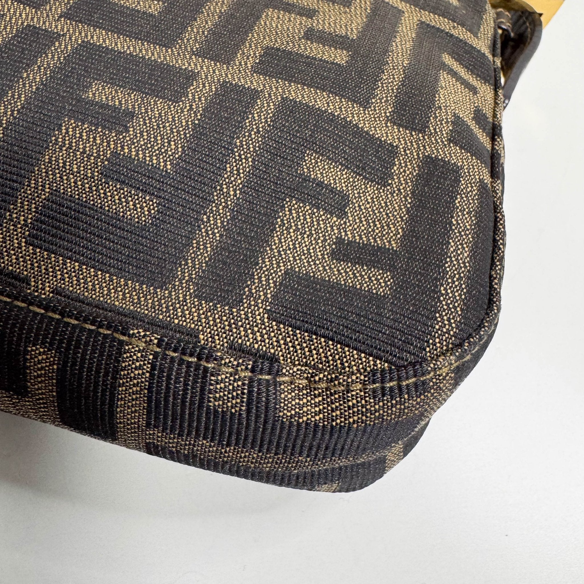 FENDI Baguette Zucca Brown Canvas with Golden Hardware Shoulder Bag, in , Sold by HIVE PRELOVED - Shoulder Bags, ,