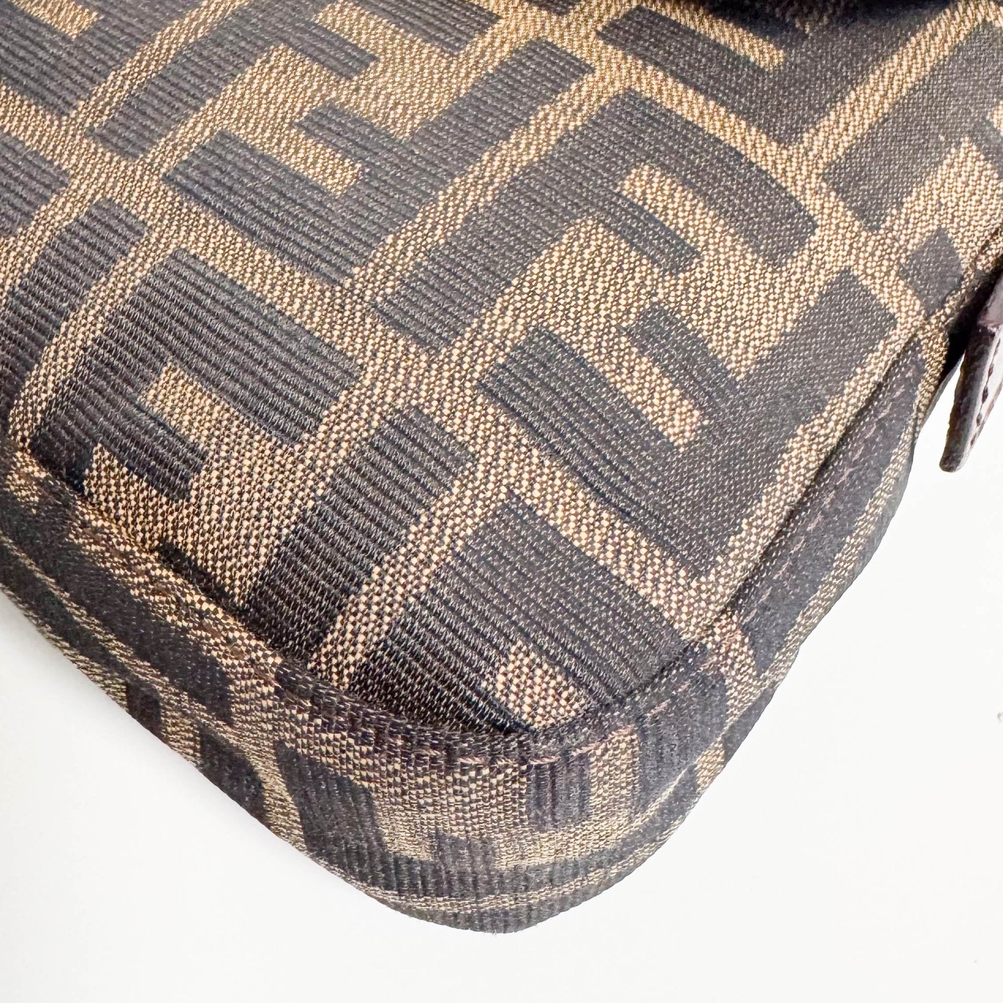 FENDI Baguette Zucca Brown Canvas with Silver Hardware Shoulder Bag, in , Sold by HIVE PRELOVED - Shoulder Bags, ,