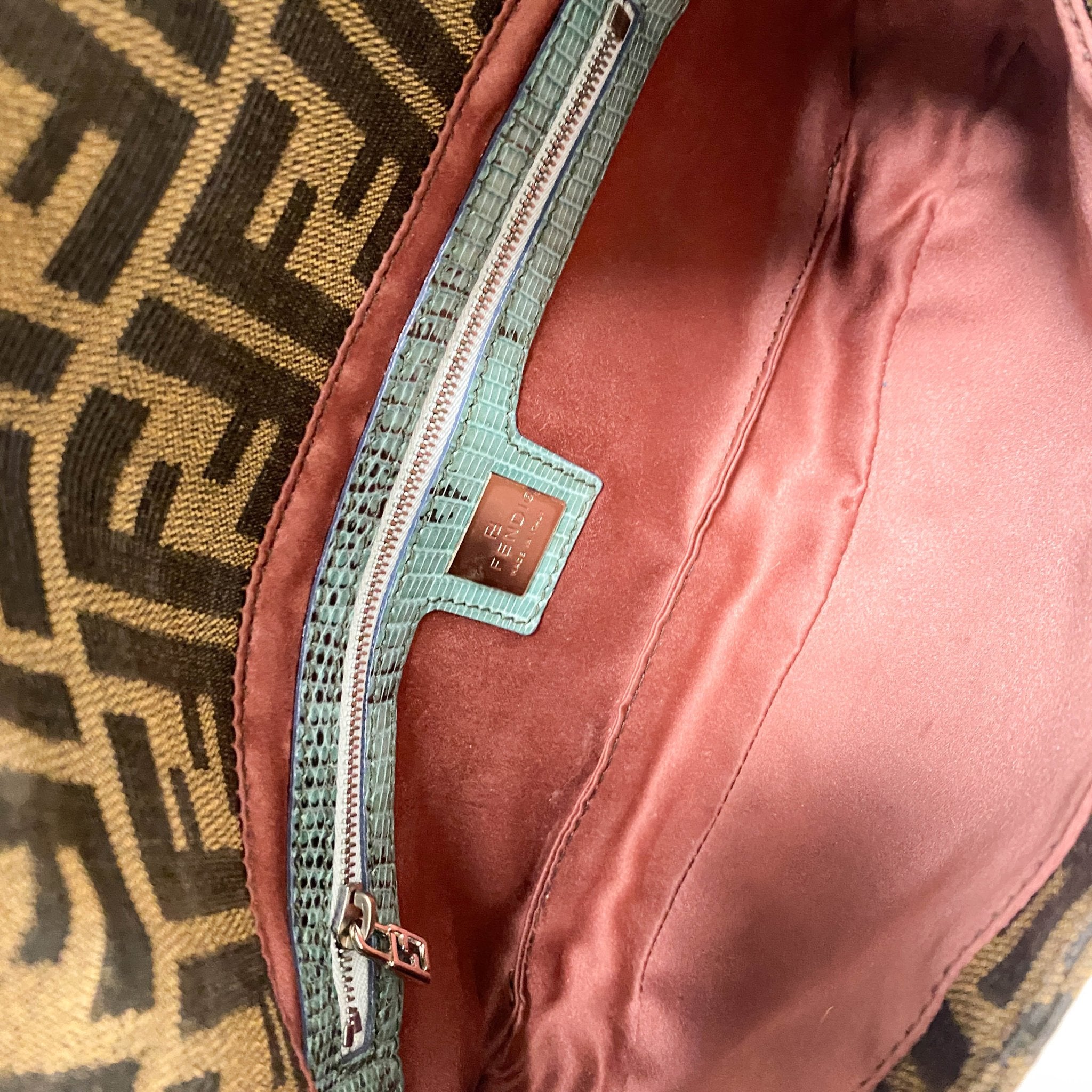 FENDI Baguette Zucca Floral Embroidared Shoulder Bag, in , Sold by HIVE PRELOVED - Shoulder Bags, ,