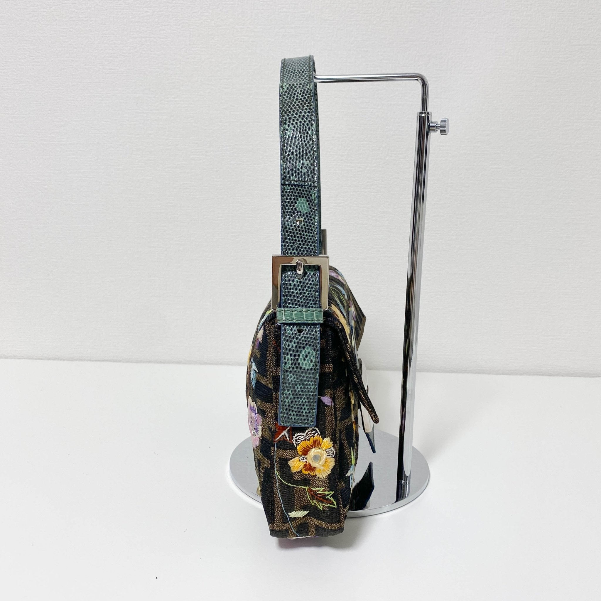 FENDI Baguette Zucca Floral Embroidared Shoulder Bag, in , Sold by HIVE PRELOVED - Shoulder Bags, ,