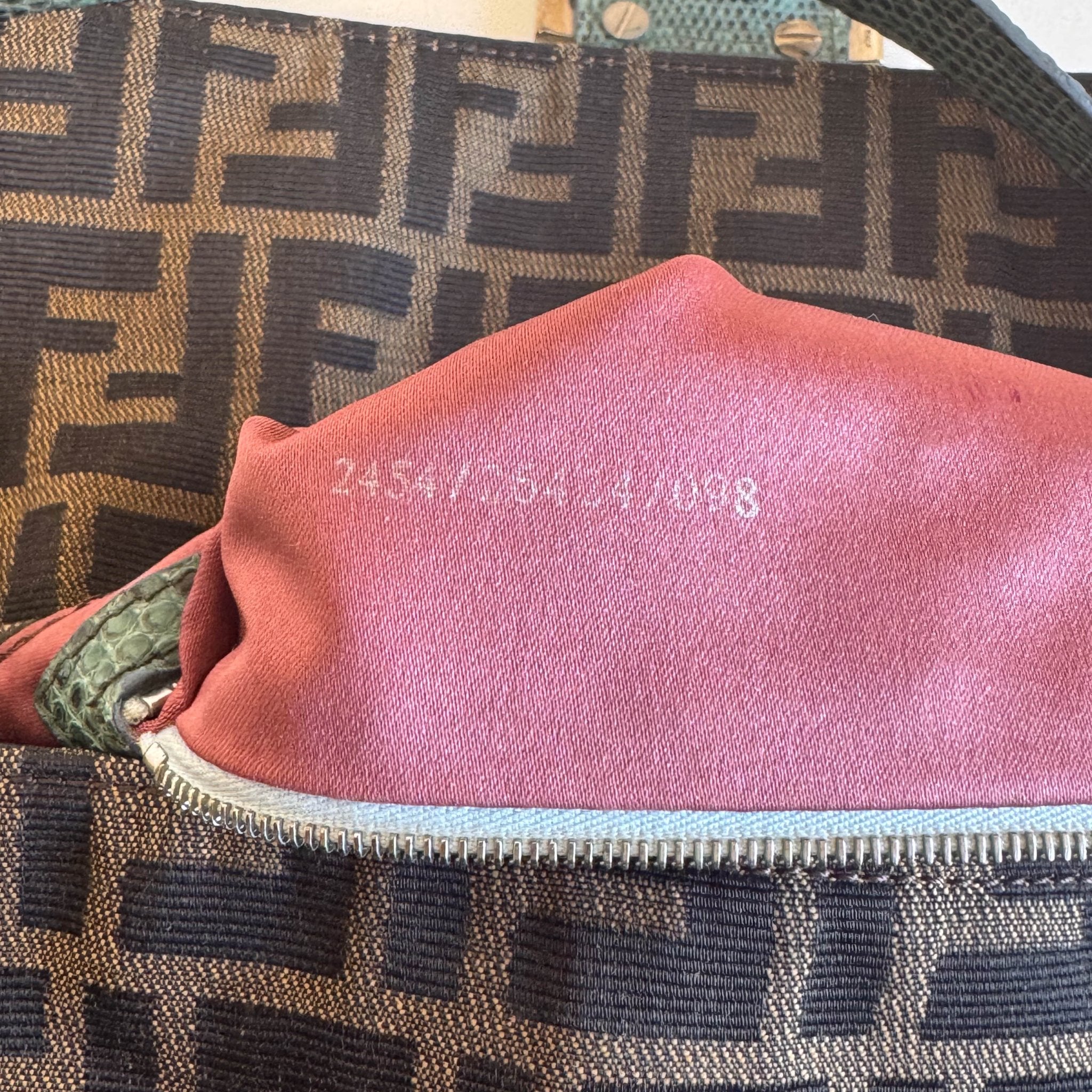 FENDI Baguette Zucca Floral Embroidered Shoulder Bag, in , Sold by HIVE PRELOVED - Shoulder Bags, ,