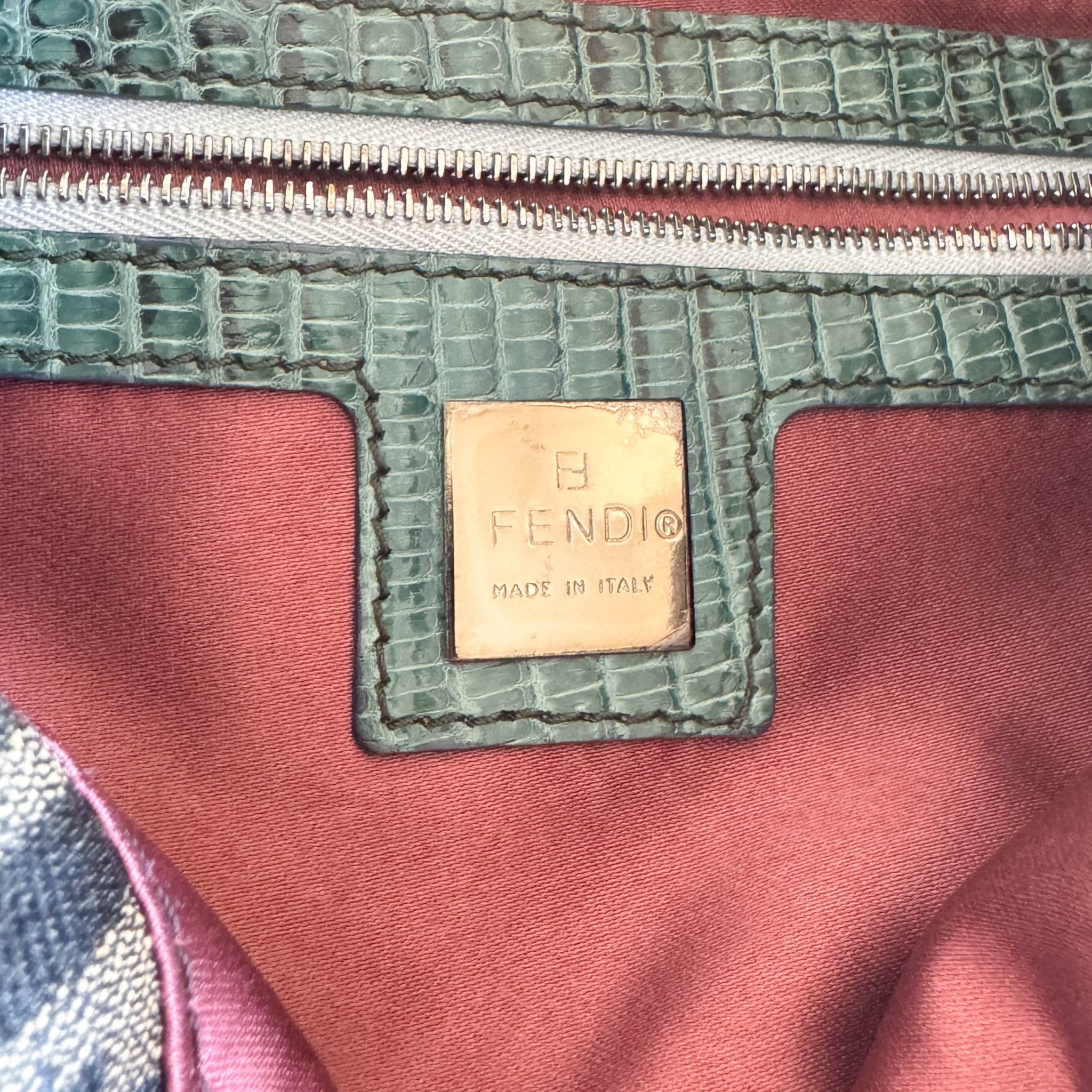 FENDI Baguette Zucca Floral Embroidered Shoulder Bag, in , Sold by HIVE PRELOVED - Shoulder Bags, ,