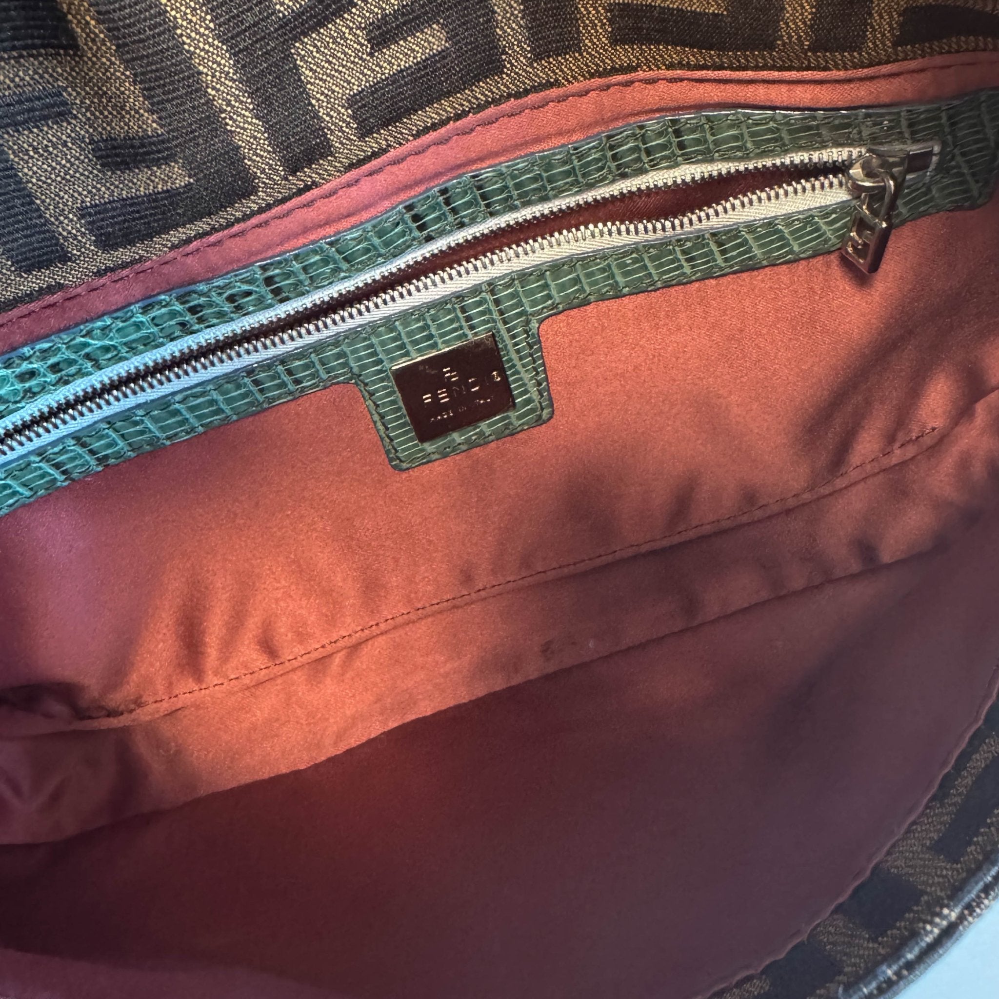 FENDI Baguette Zucca Floral Embroidered Shoulder Bag, in , Sold by HIVE PRELOVED - Shoulder Bags, ,