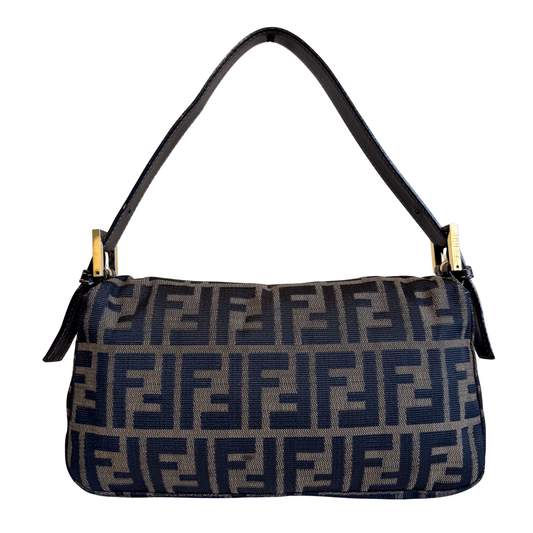 FENDI Baguette Zucca Shoulder Bag with Gold Hardware, in , Sold by HIVE PRELOVED - Shoulder Bags, ,