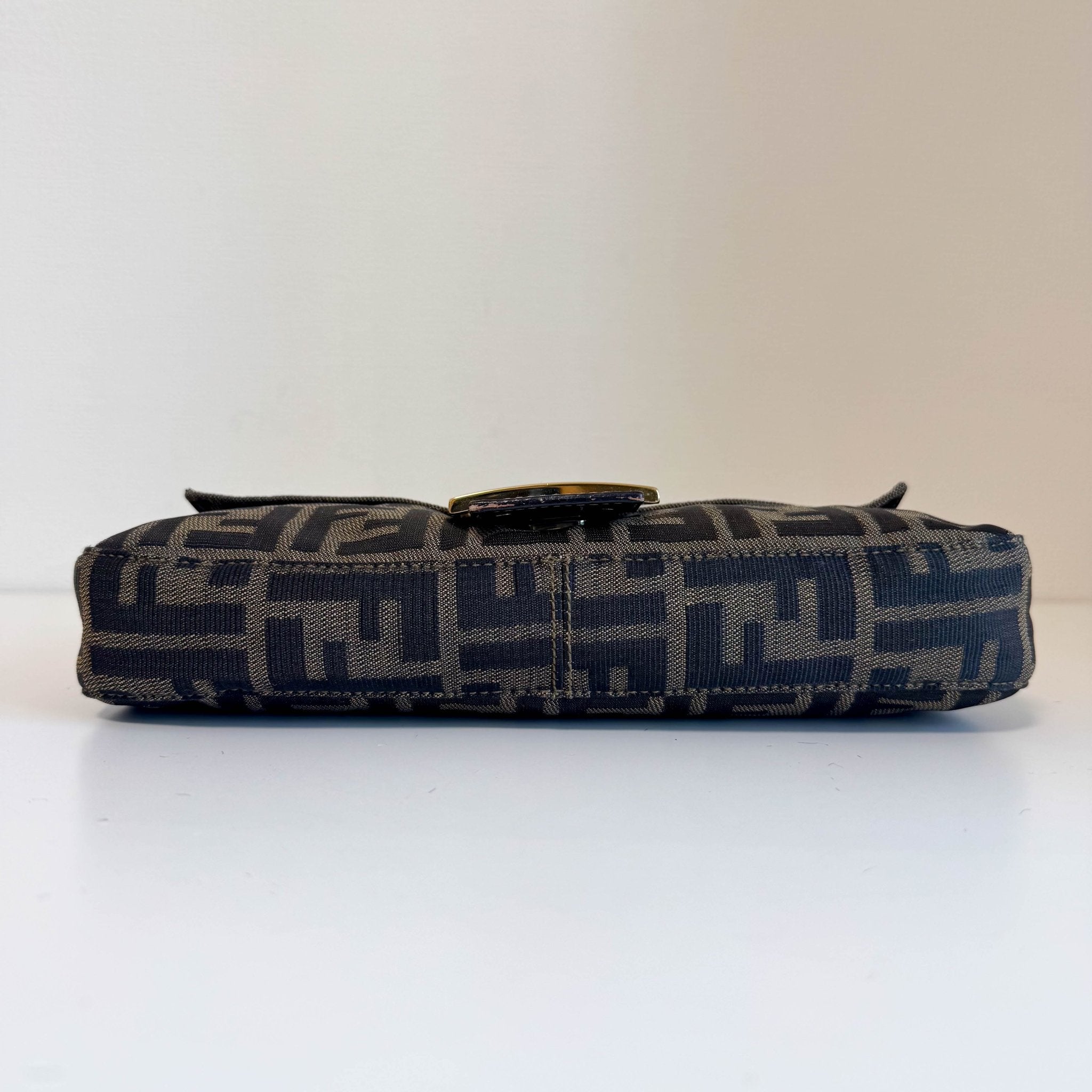 FENDI Baguette Zucca Shoulder Bag with Gold Hardware, in , Sold by HIVE PRELOVED - Shoulder Bags, ,