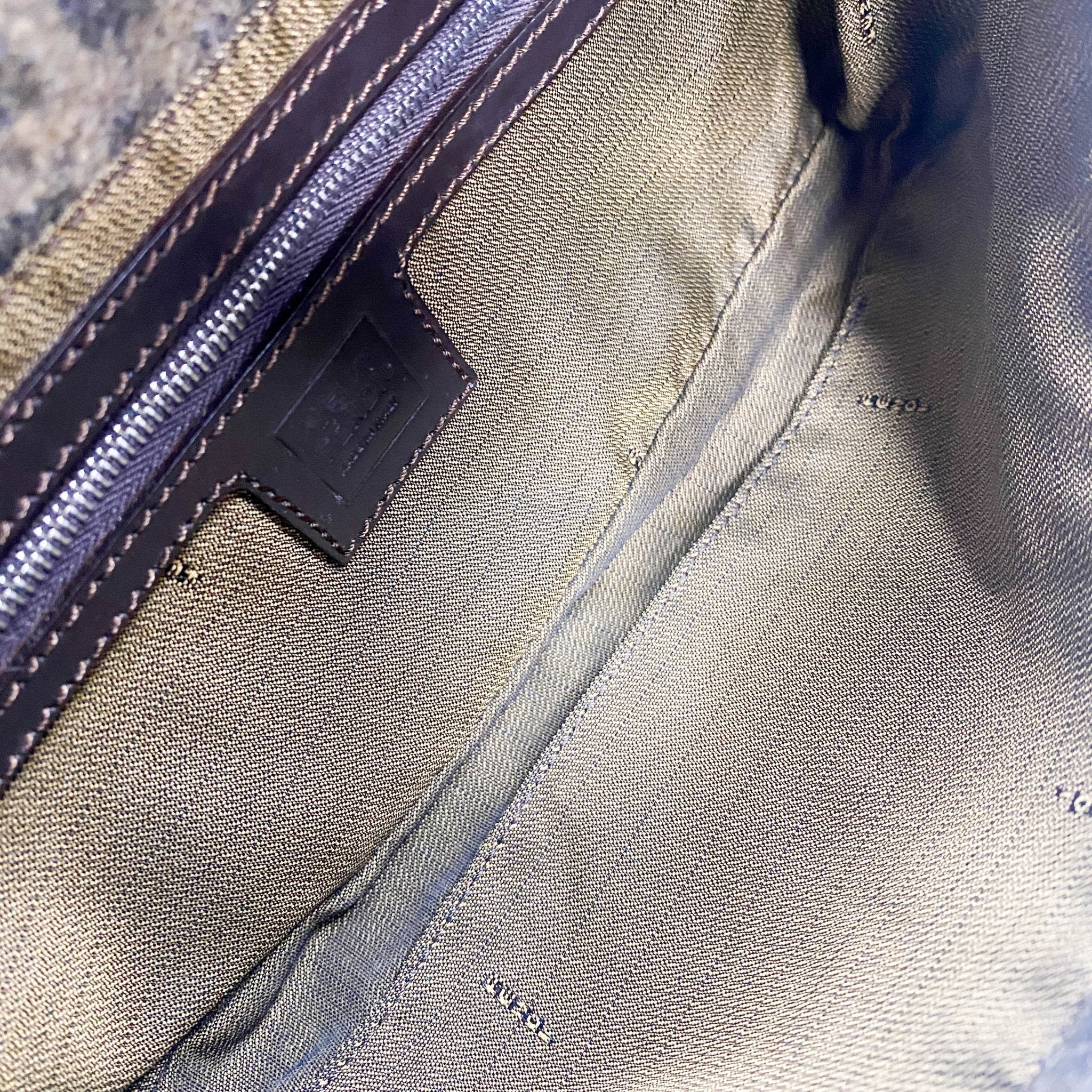 FENDI Baguette Zucca Wool Brown Shoulder Bag, in , Sold by HIVE PRELOVED - Shoulder Bags, ,