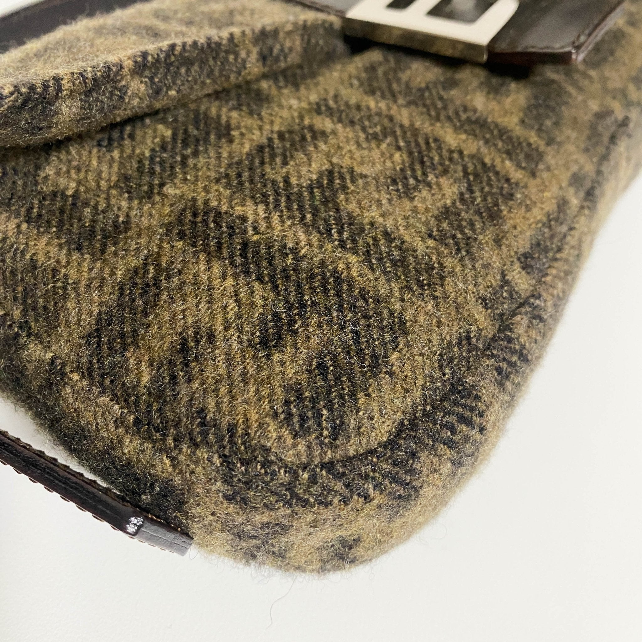 FENDI Baguette Zucca Wool Brown Shoulder Bag, in , Sold by HIVE PRELOVED - Shoulder Bags, ,