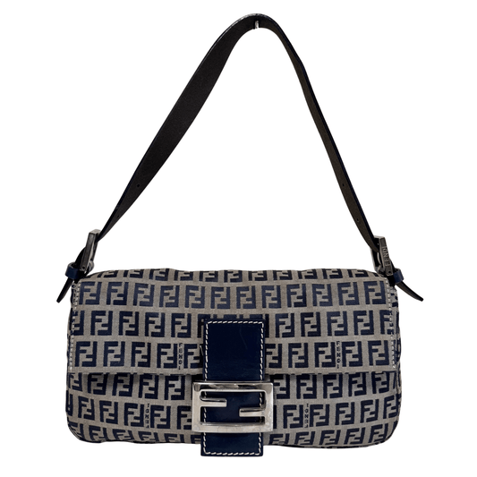 FENDI Baguette Zucchino Grey Shoulder Bag, in , Sold by HIVE PRELOVED - Shoulder Bags, ,