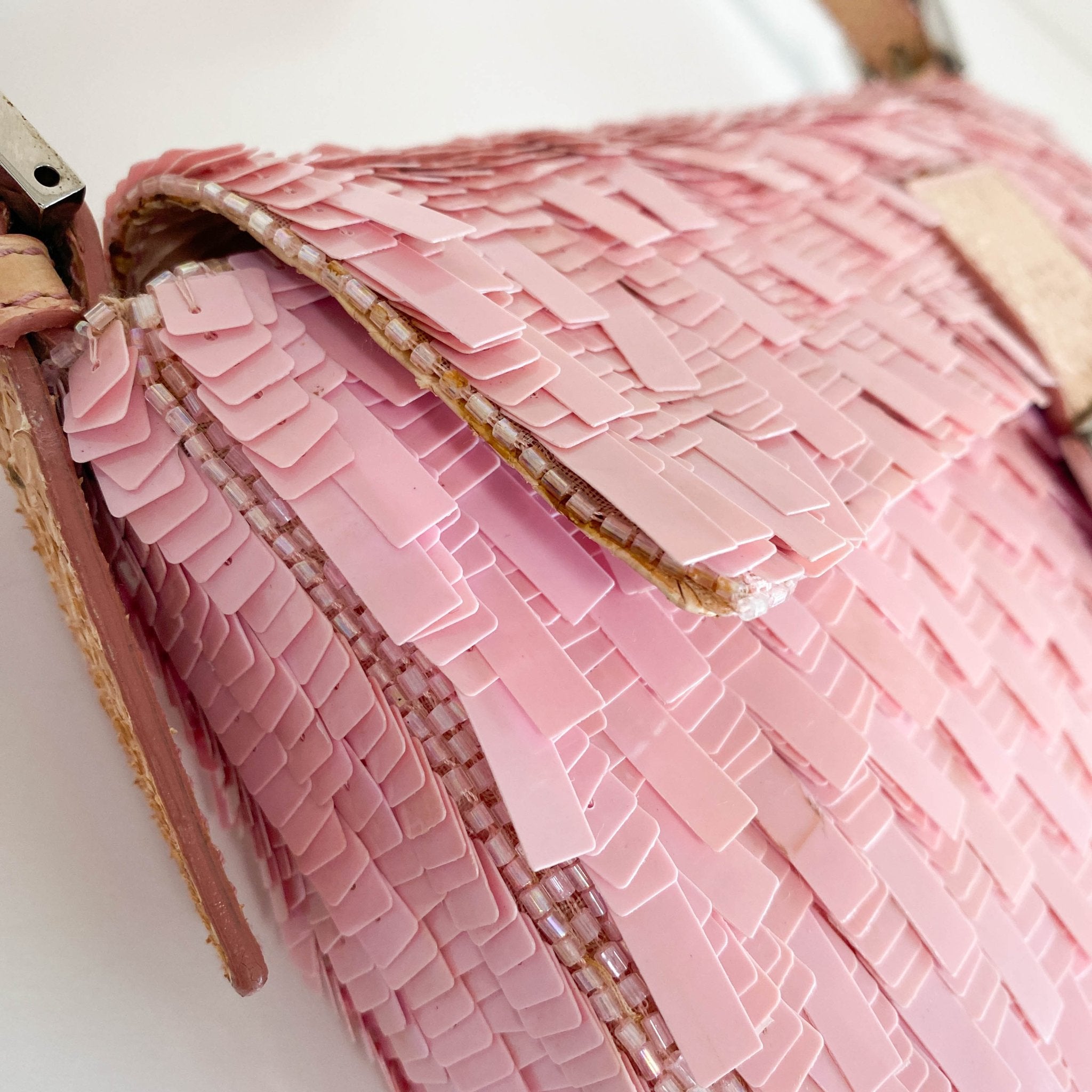 FENDI Baugette Pink Sequin Shoulder Bag, in , Sold by HIVE PRELOVED - Shoulder Bags, ,