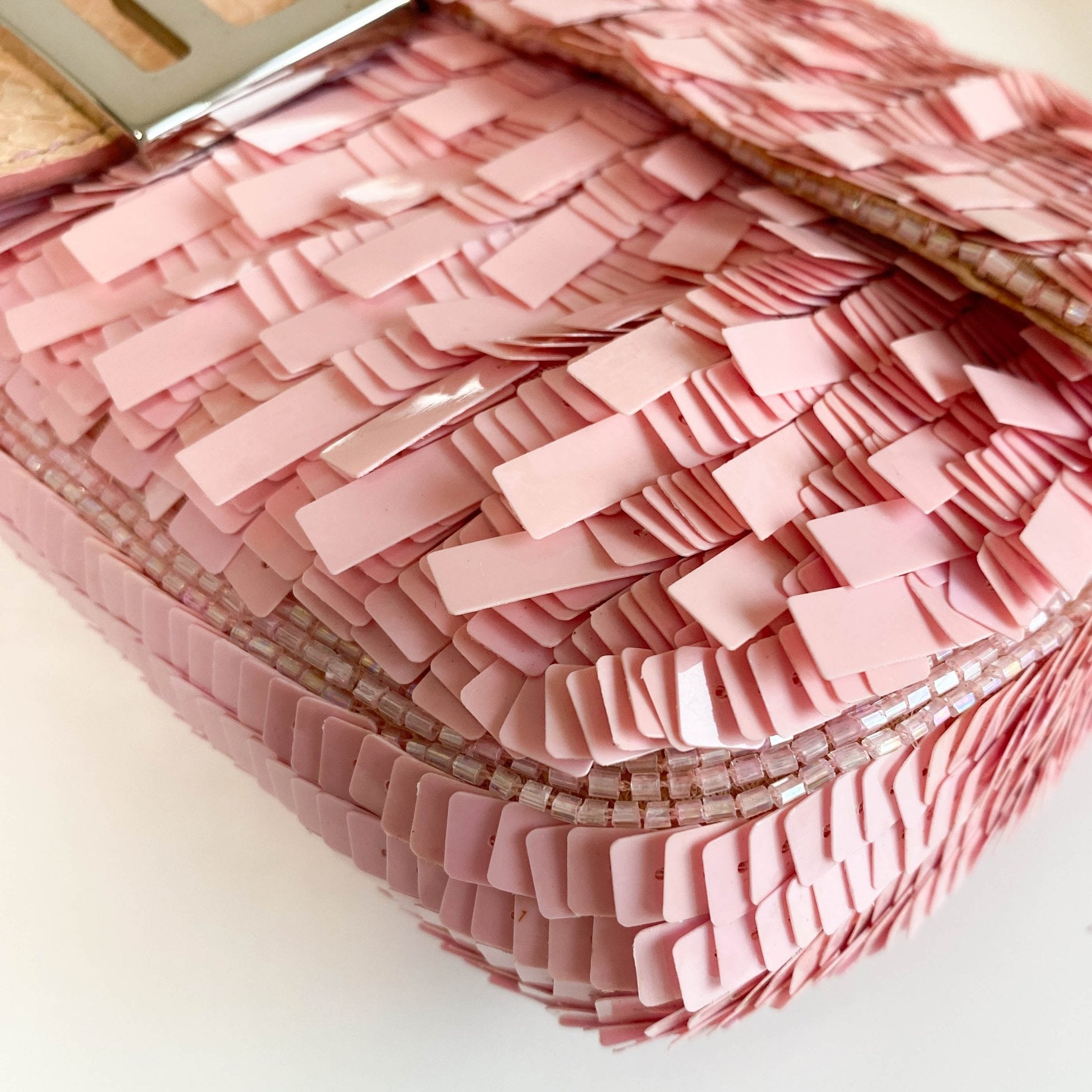 FENDI Baugette Pink Sequin Shoulder Bag, in , Sold by HIVE PRELOVED - Shoulder Bags, ,