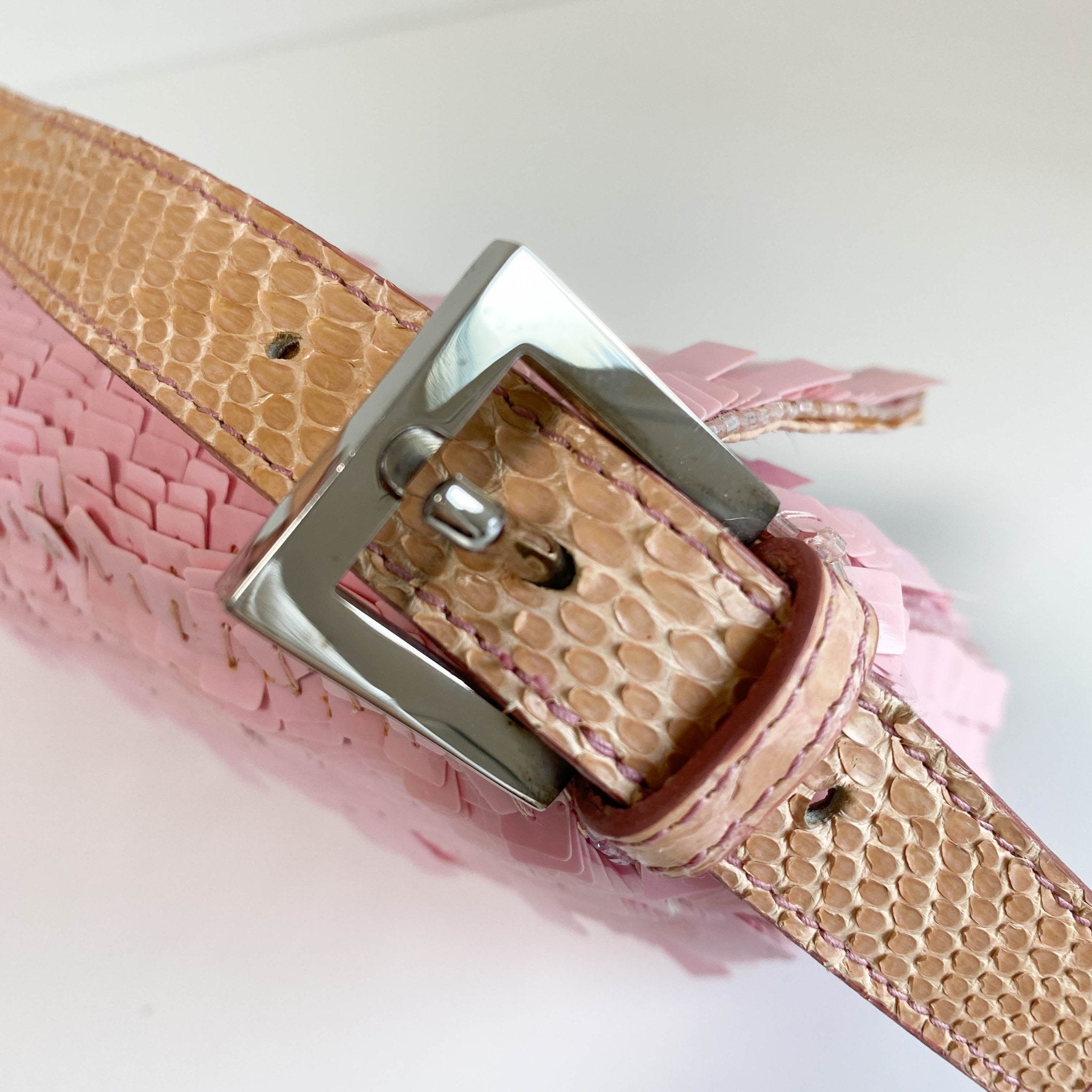 FENDI Baugette Pink Sequin Shoulder Bag, in , Sold by HIVE PRELOVED - Shoulder Bags, ,