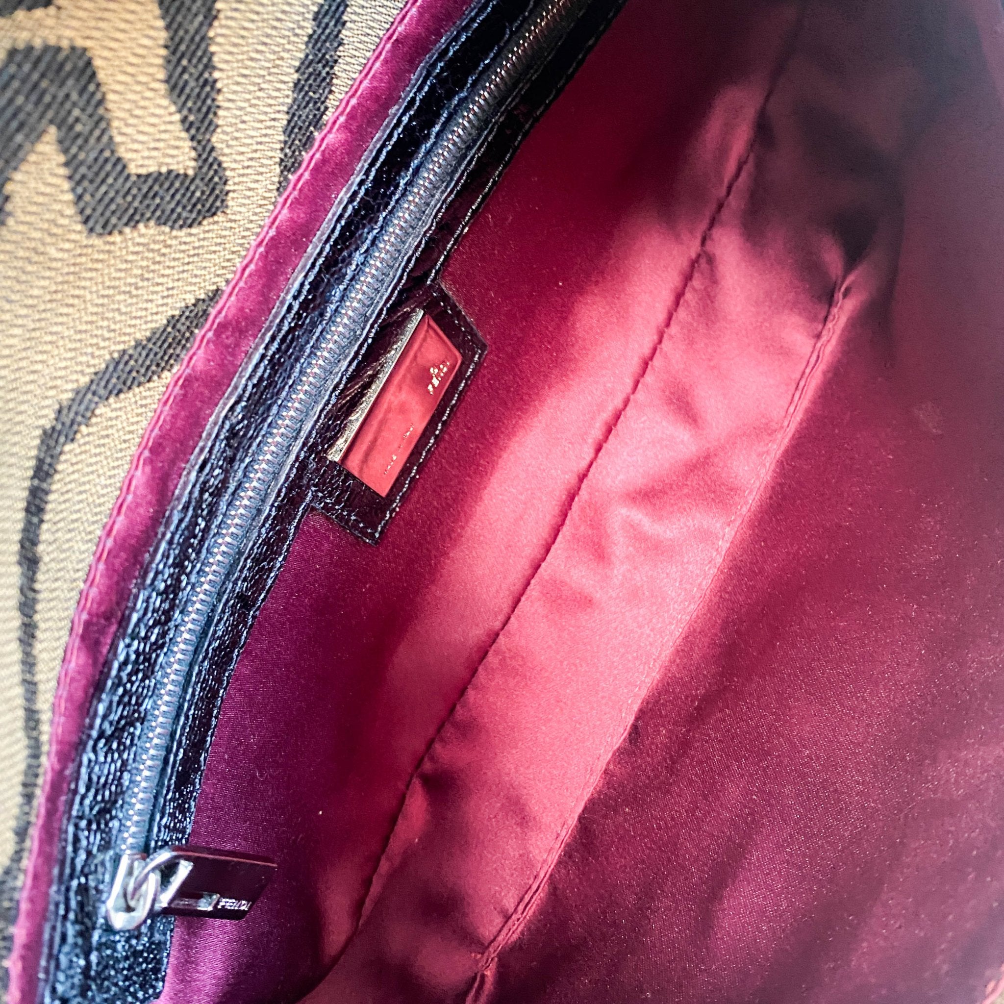 FENDI Beaded Baguette Tiger Black Zebra Pattern Shoulder Bag, in , Sold by HIVE PRELOVED - Shoulder Bags, ,