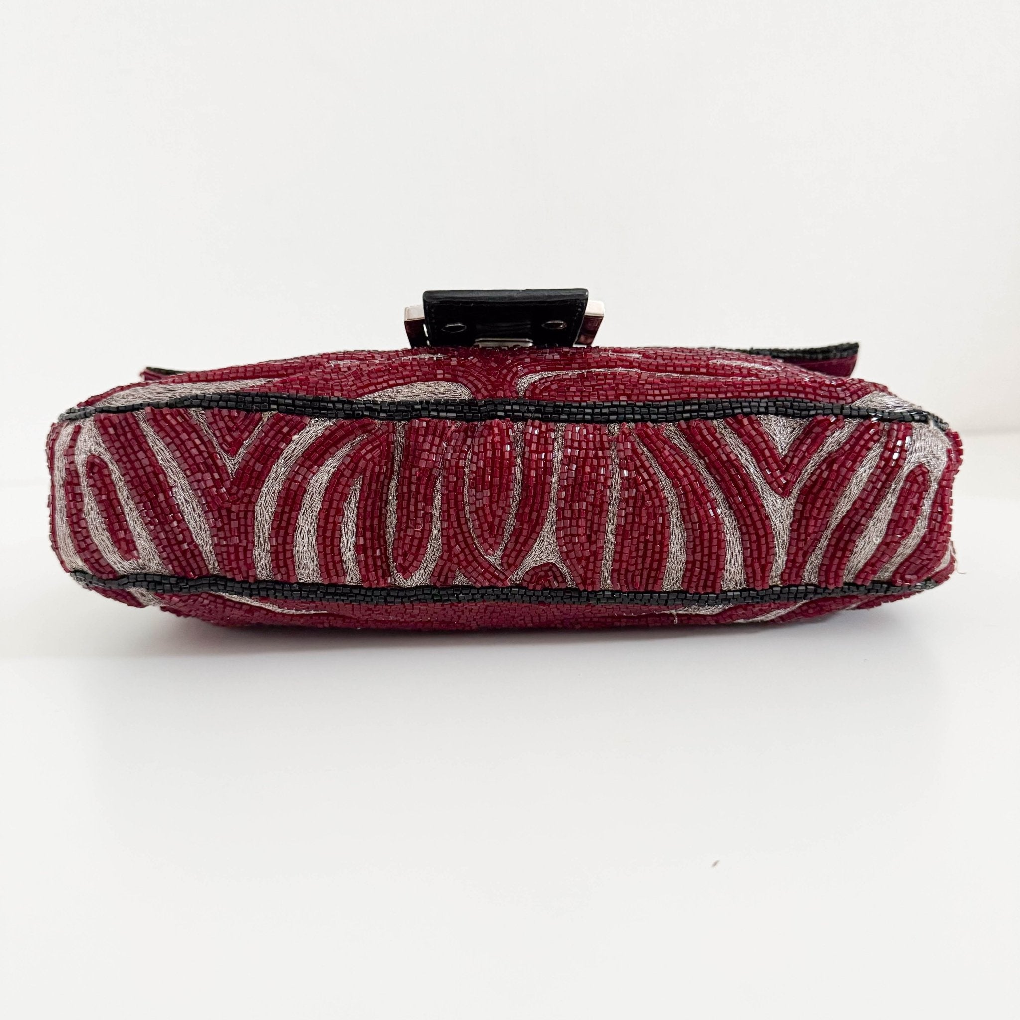 FENDI Beaded Baguette Tiger Red Zebra Pattern Lizard Leather Shoulder, in , Sold by HIVE PRELOVED - Shoulder Bags, ,