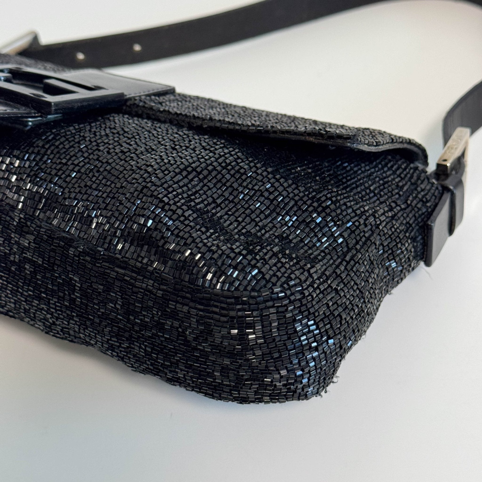 FENDI Black Beaded Baguette Shoulder Bag, in , Sold by HIVE PRELOVED - Shoulder Bags, ,