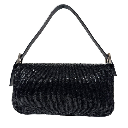 FENDI Black Beaded Baguette Shoulder Bag, in , Sold by HIVE PRELOVED - Shoulder Bags, ,