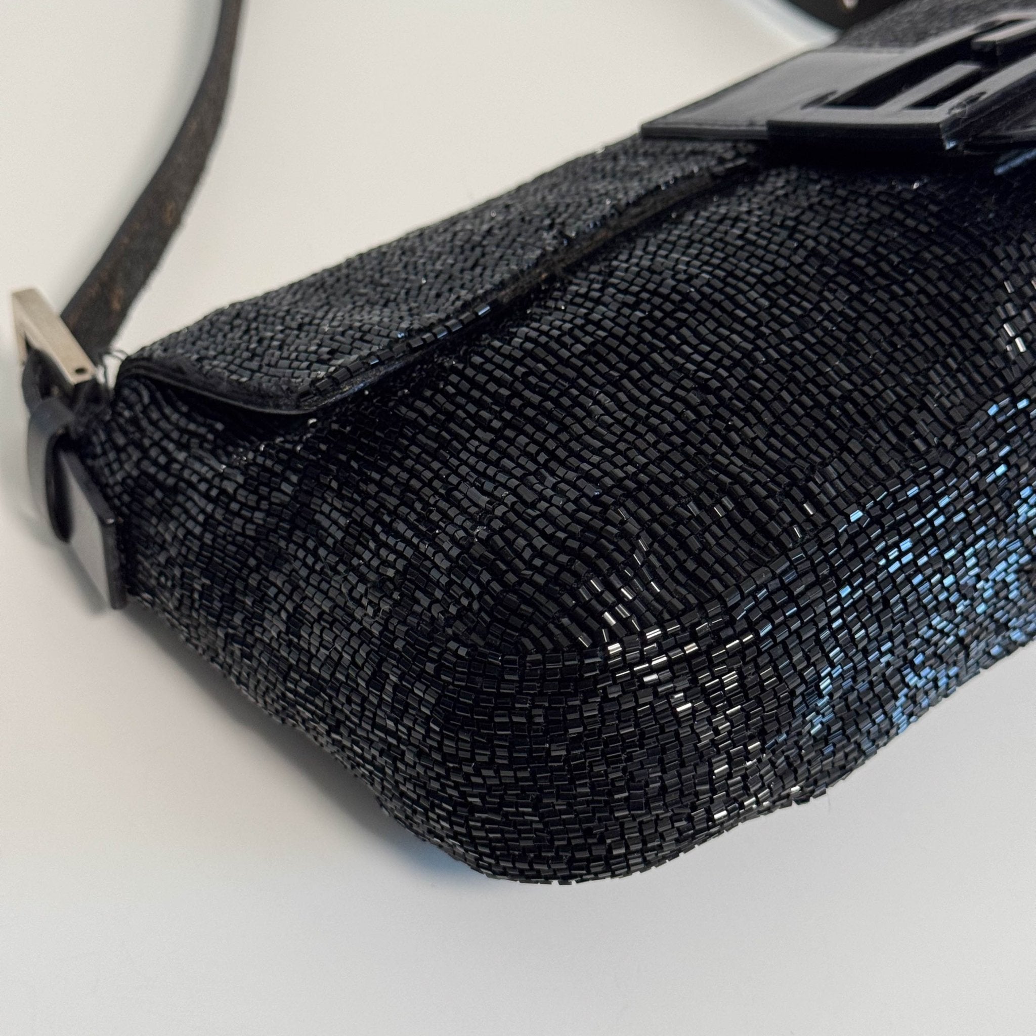 FENDI Black Beaded Baguette Shoulder Bag, in , Sold by HIVE PRELOVED - Shoulder Bags, ,