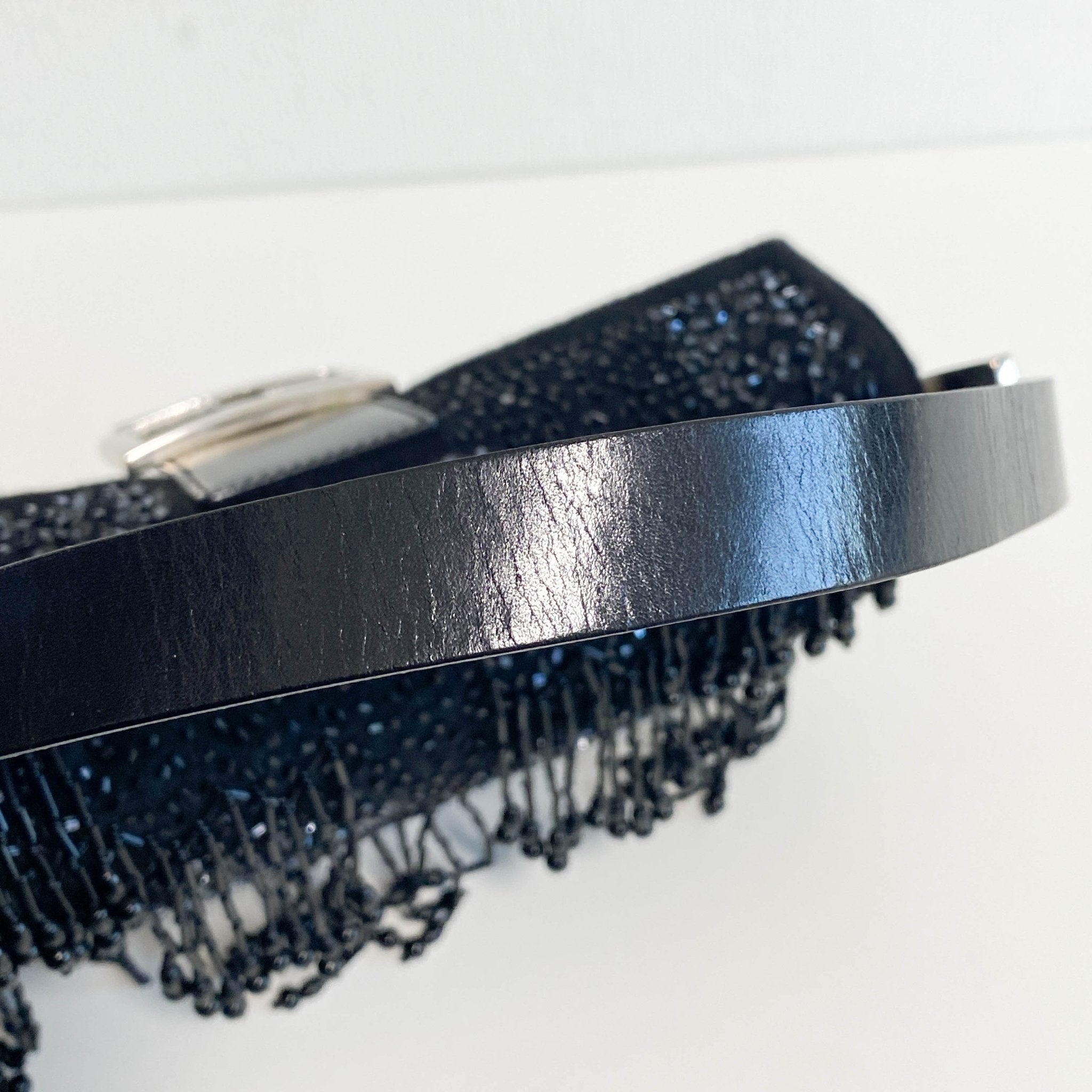 FENDI Black Beaded Baguette Wool Shoulder Bag, in , Sold by HIVE PRELOVED - Shoulder Bags, ,