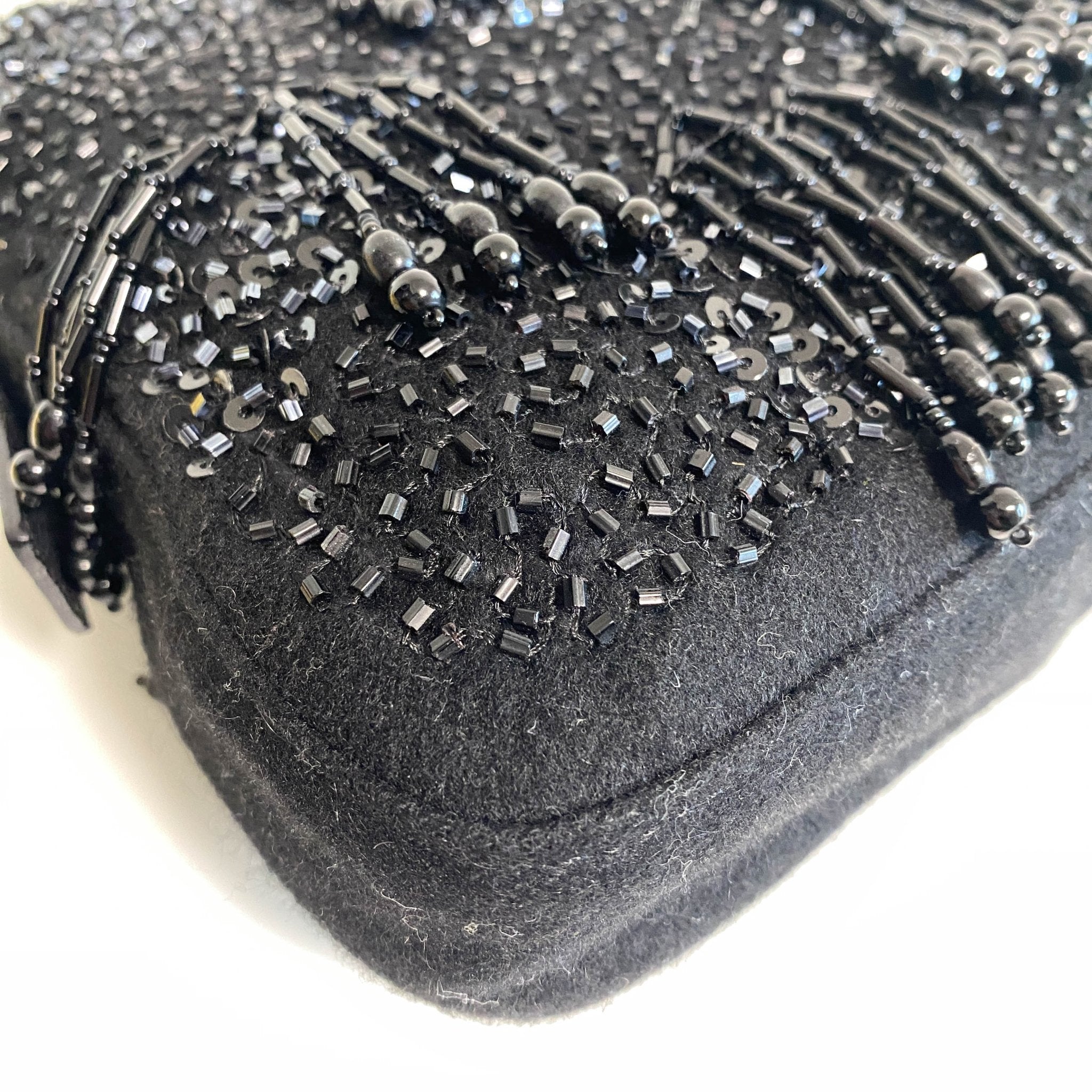 FENDI Black Beaded Baguette Wool Shoulder Bag, in , Sold by HIVE PRELOVED - Shoulder Bags, ,