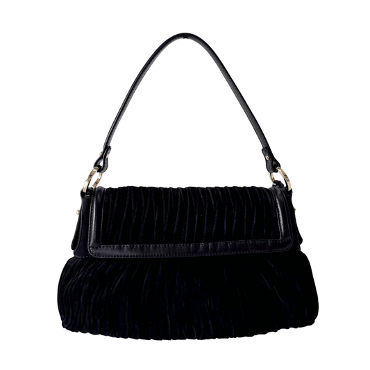 FENDI Black Suede Chef Shoulder Bag, in , Sold by HIVE PRELOVED - Shoulder Bags, ,