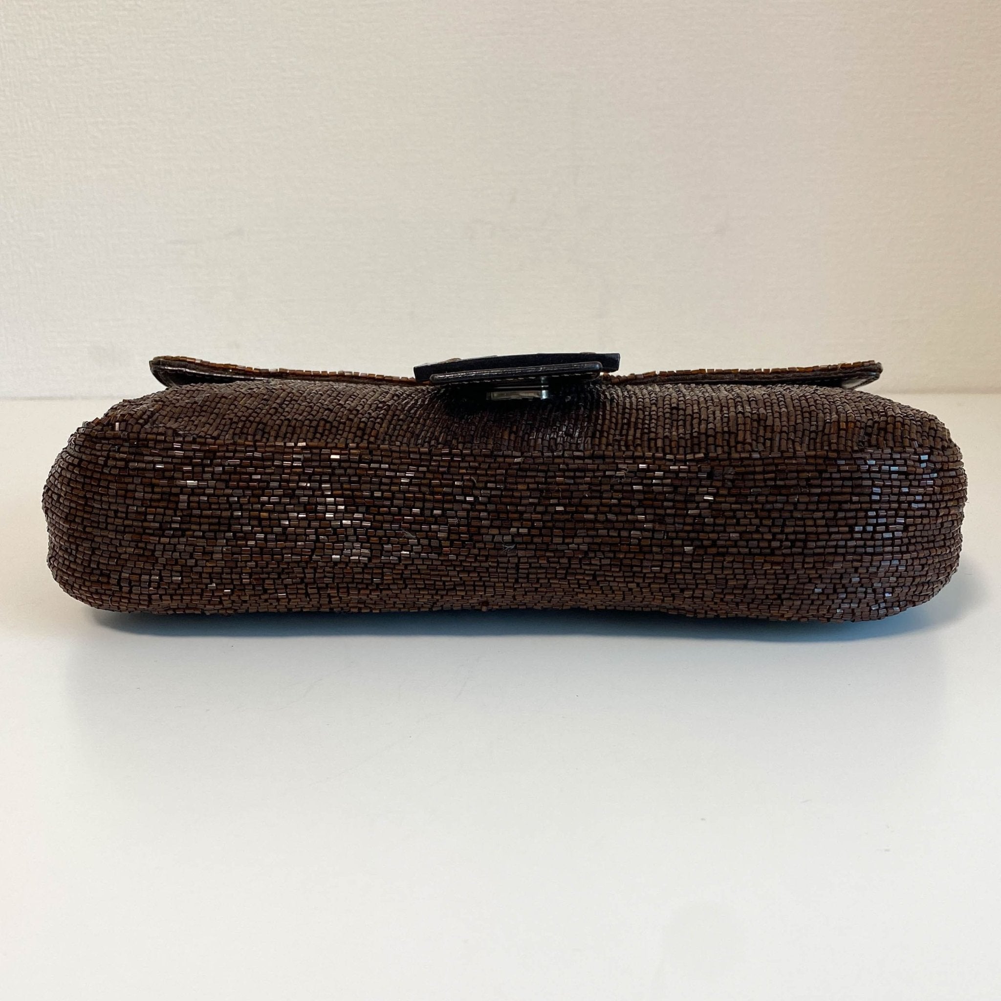 FENDI Brown Beaded Baguette Shoulder Bag, in , Sold by HIVE PRELOVED - Shoulder Bags, ,