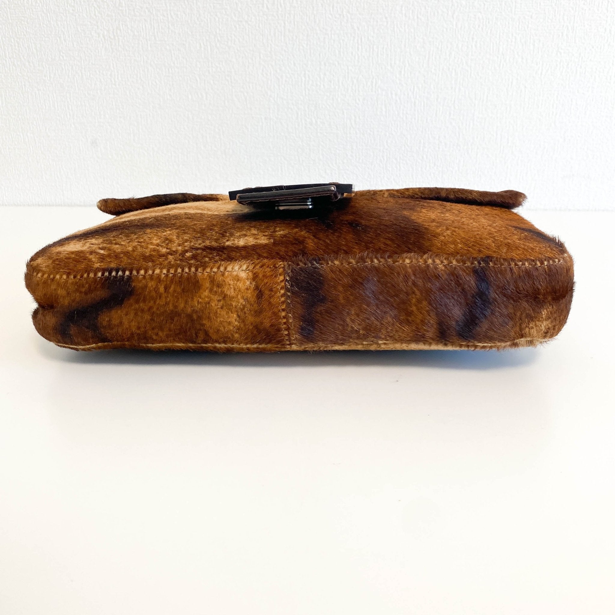 FENDI Brown Pony Hair Calf Skin Baguette Shoulder Bag, in , Sold by HIVE PRELOVED - Shoulder Bags, ,