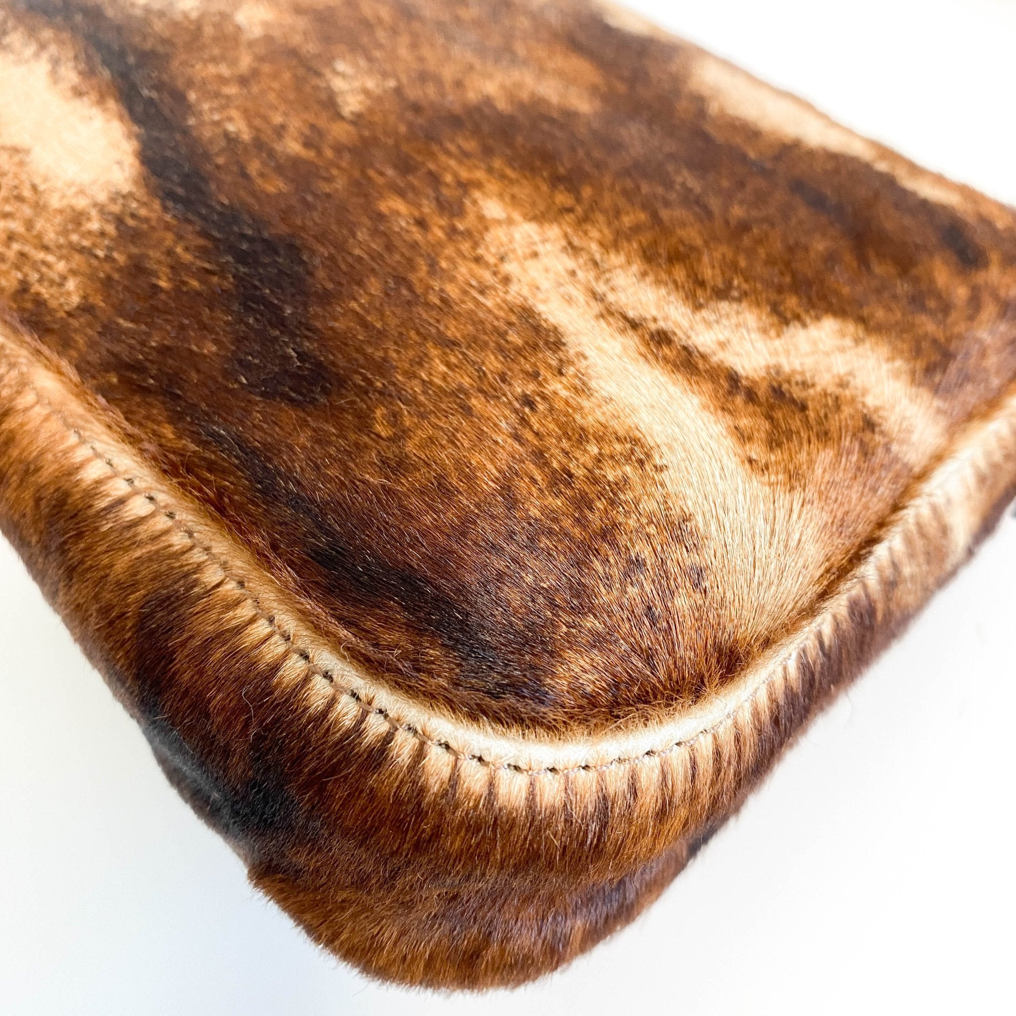 FENDI Brown Pony Hair Calf Skin Baguette Shoulder Bag, in , Sold by HIVE PRELOVED - Shoulder Bags, ,