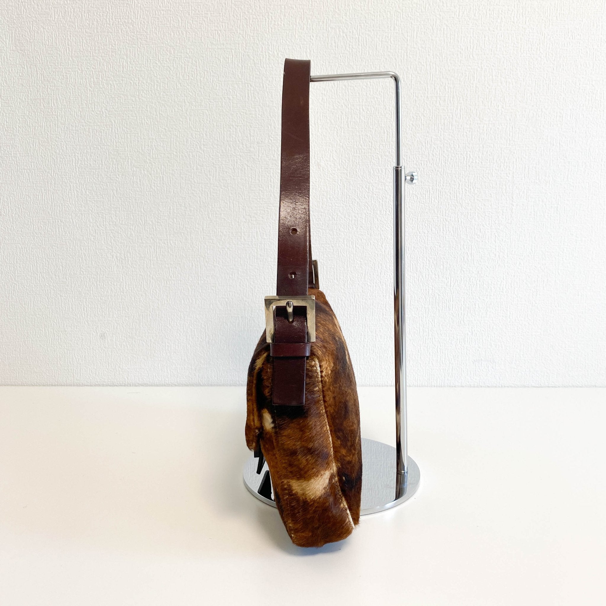 FENDI Brown Pony Hair Calf Skin Baguette Shoulder Bag, in , Sold by HIVE PRELOVED - Shoulder Bags, ,