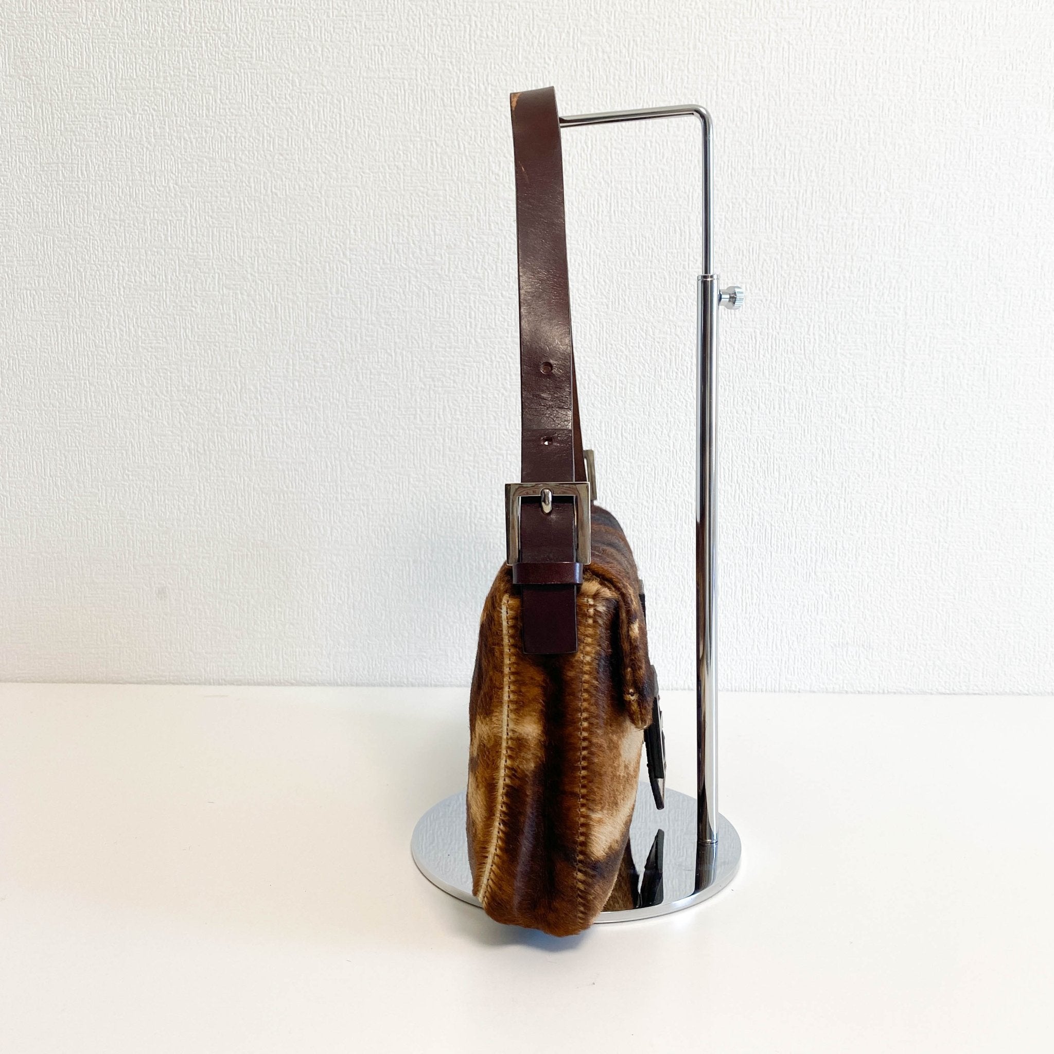 FENDI Brown Pony Hair Calf Skin Baguette Shoulder Bag, in , Sold by HIVE PRELOVED - Shoulder Bags, ,