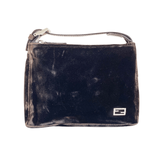FENDI Brown Velvet Pouch Bag, in , Sold by HIVE PRELOVED - Handle Bags, ,