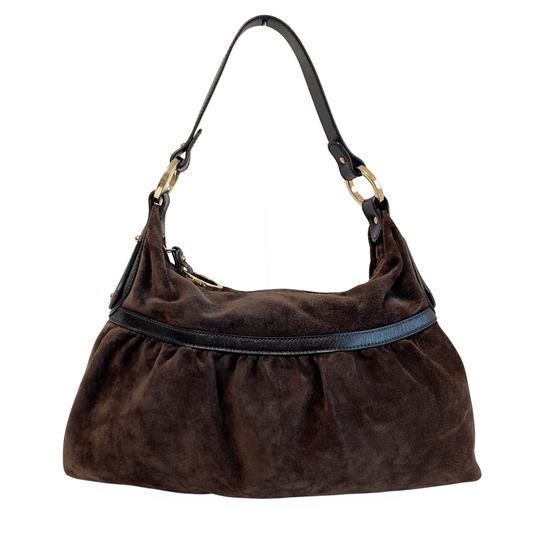 FENDI Chef Brown Suede Shoulder Bag, in , Sold by HIVE PRELOVED - Shoulder Bags, ,