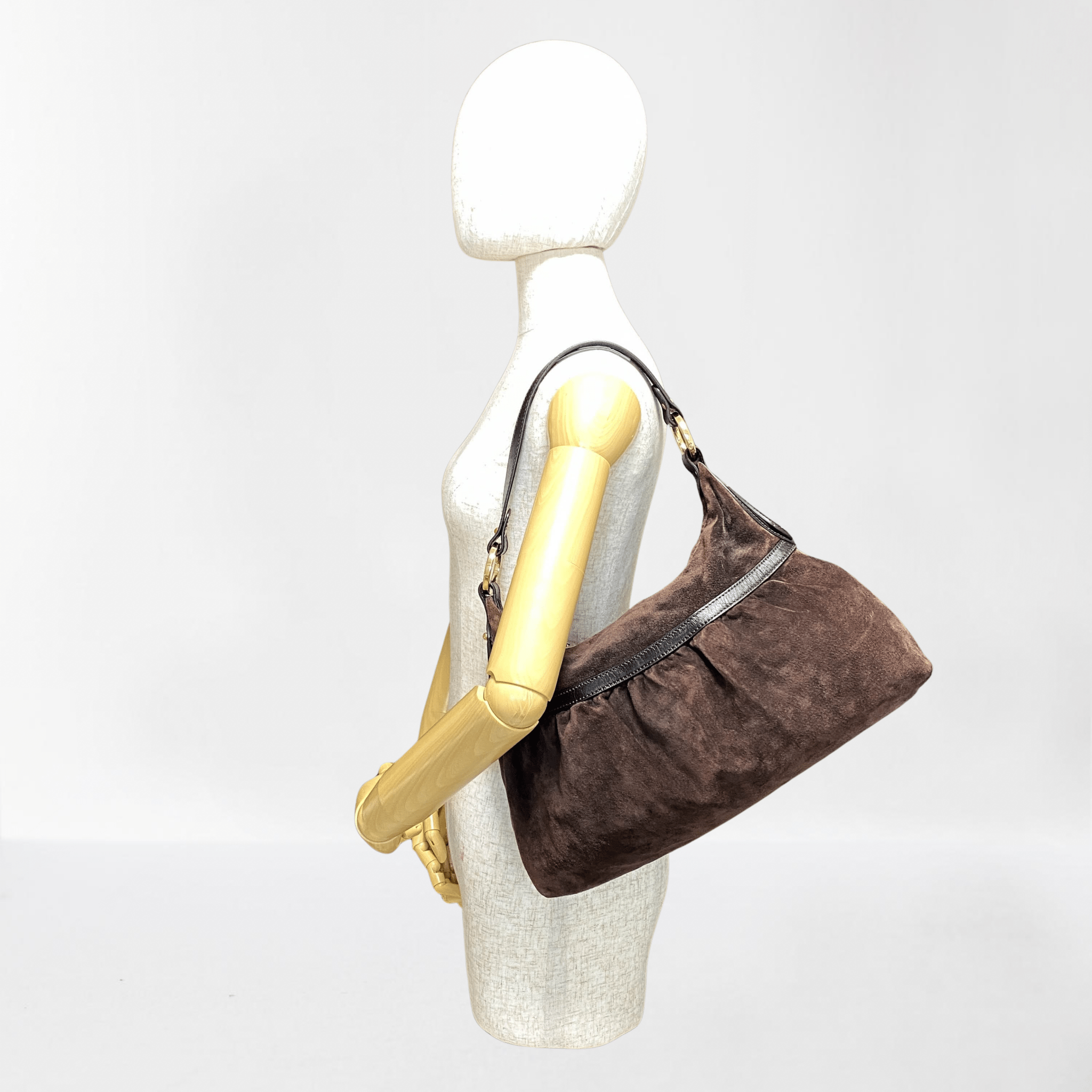 FENDI Chef Brown Suede Shoulder Bag, in , Sold by HIVE PRELOVED - Shoulder Bags, ,