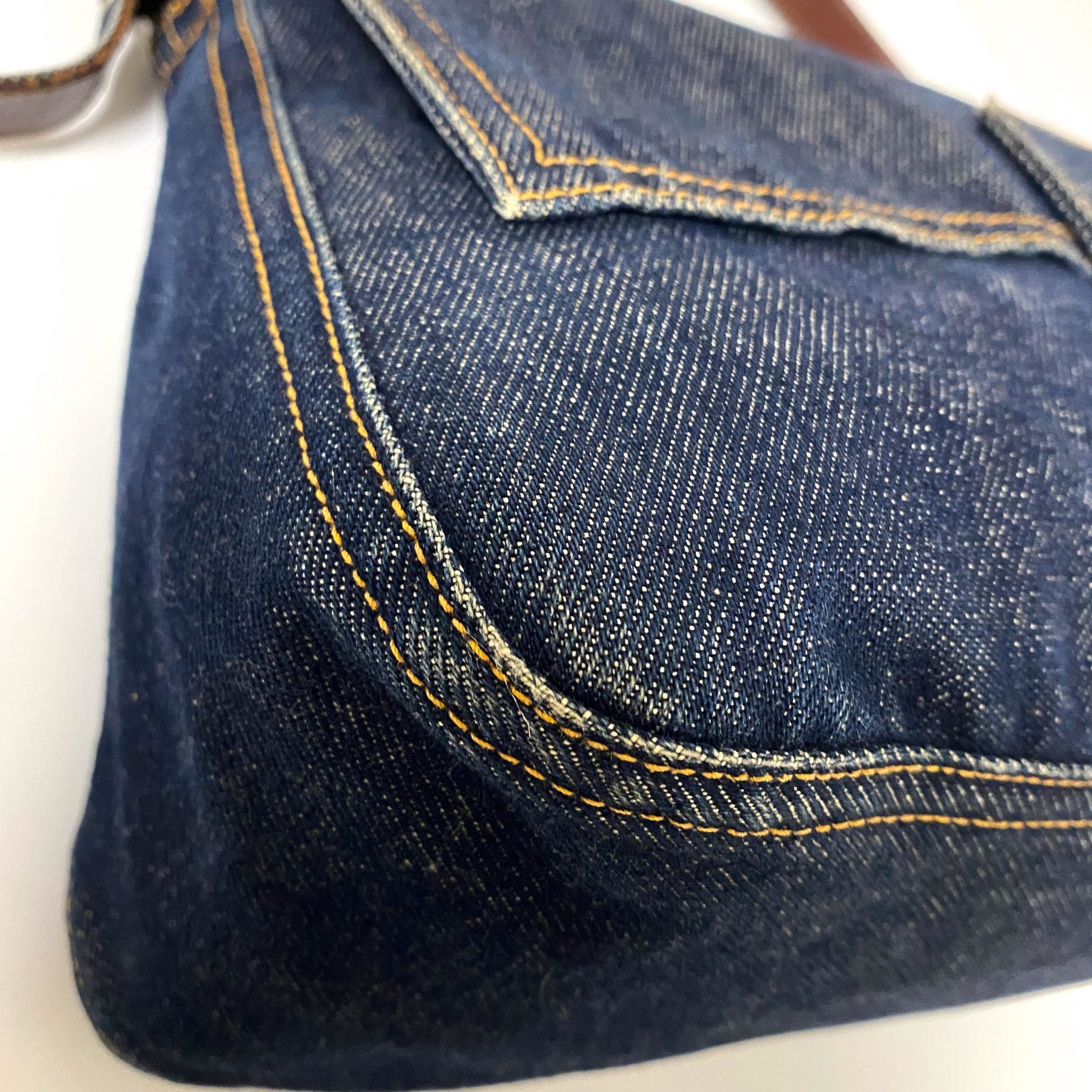 FENDI Denim Mamma Baguette Shoulder Bag, in , Sold by HIVE PRELOVED - Shoulder Bags, ,