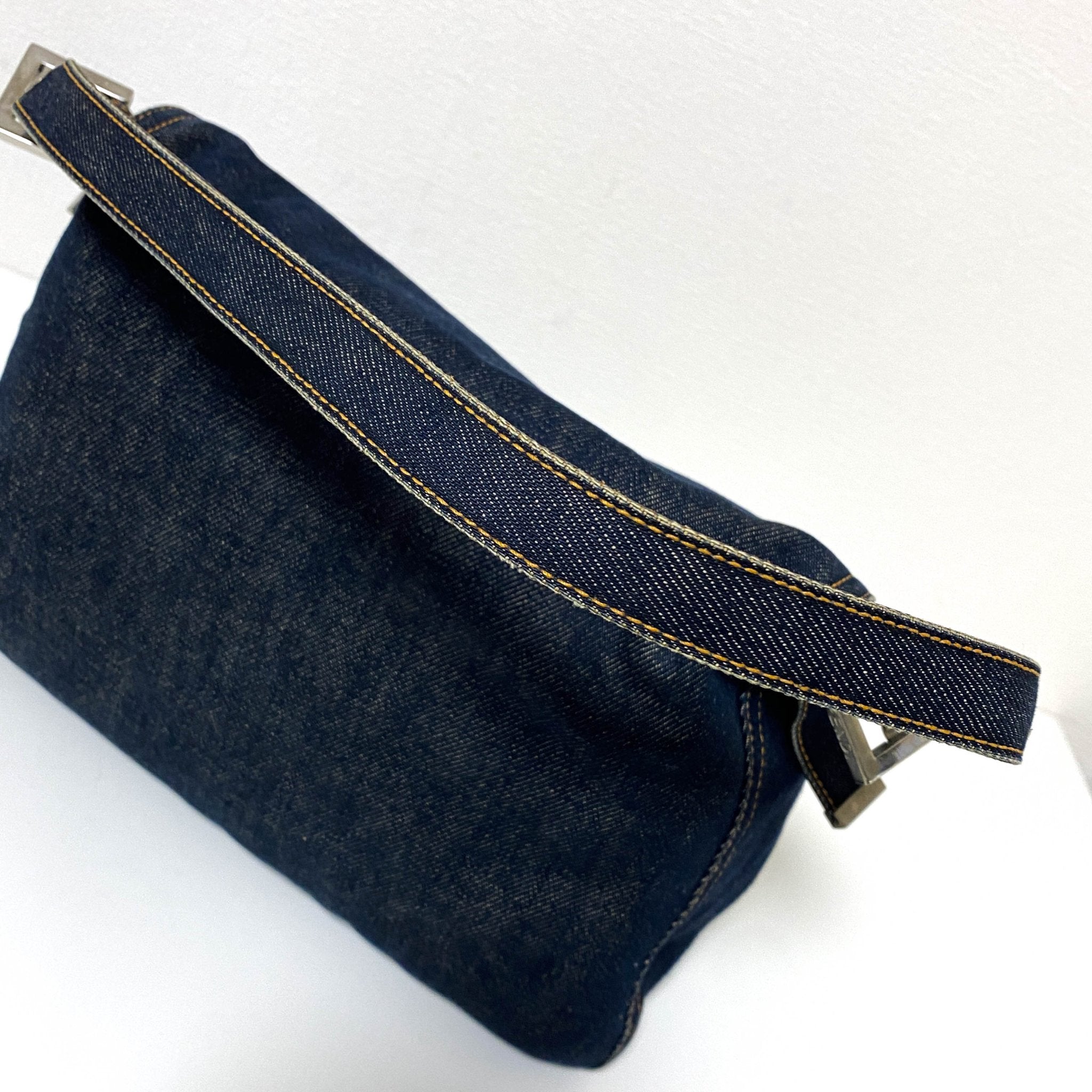 FENDI Denim Mamma Baguette Shoulder Bag, in , Sold by HIVE PRELOVED - Shoulder Bags, ,