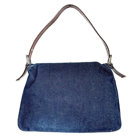 FENDI Denim Mamma Baguette Shoulder Bag, in , Sold by HIVE PRELOVED - Shoulder Bags, ,