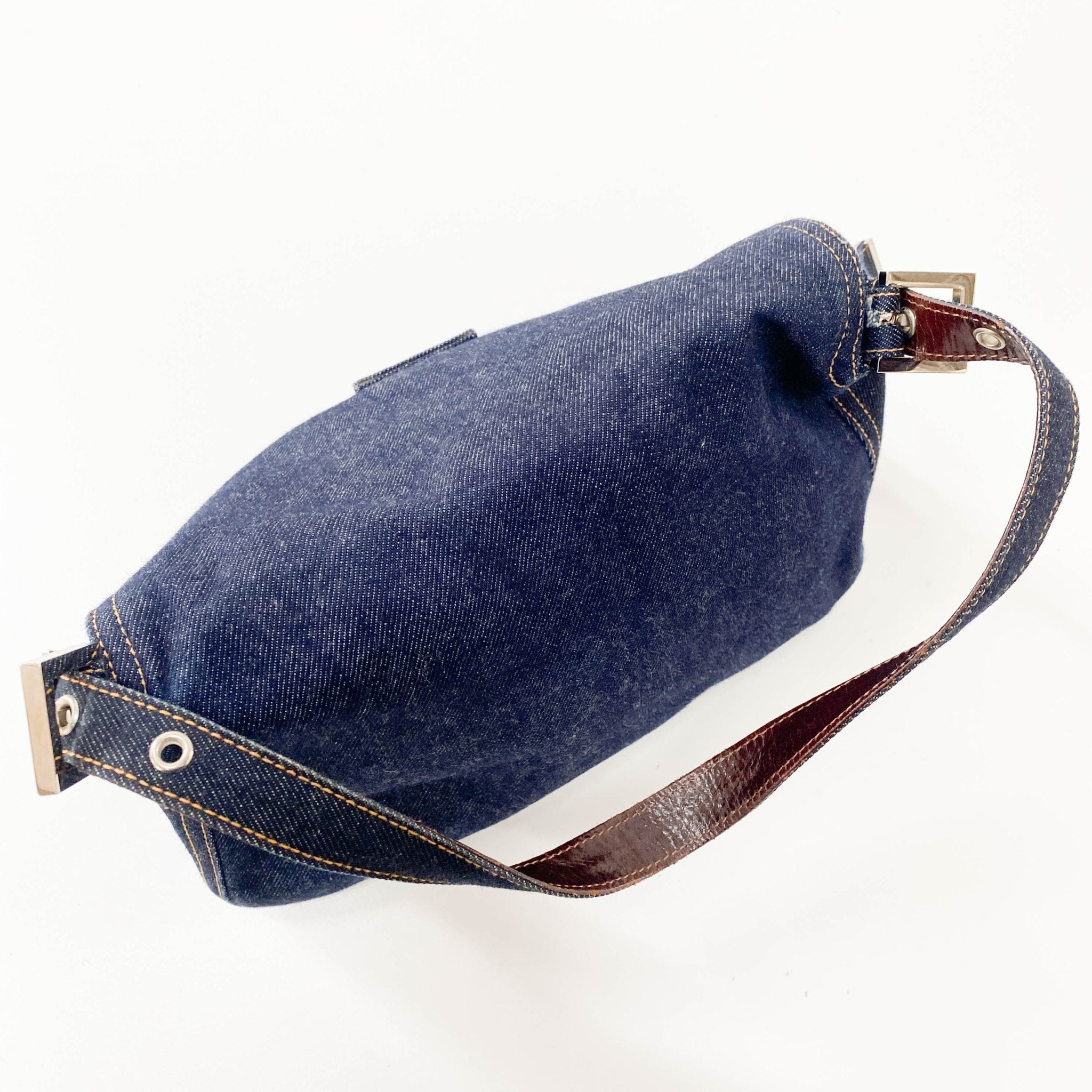 FENDI Denim Mamma Baguette Shoulder Bag, in , Sold by HIVE PRELOVED - Shoulder Bags, ,