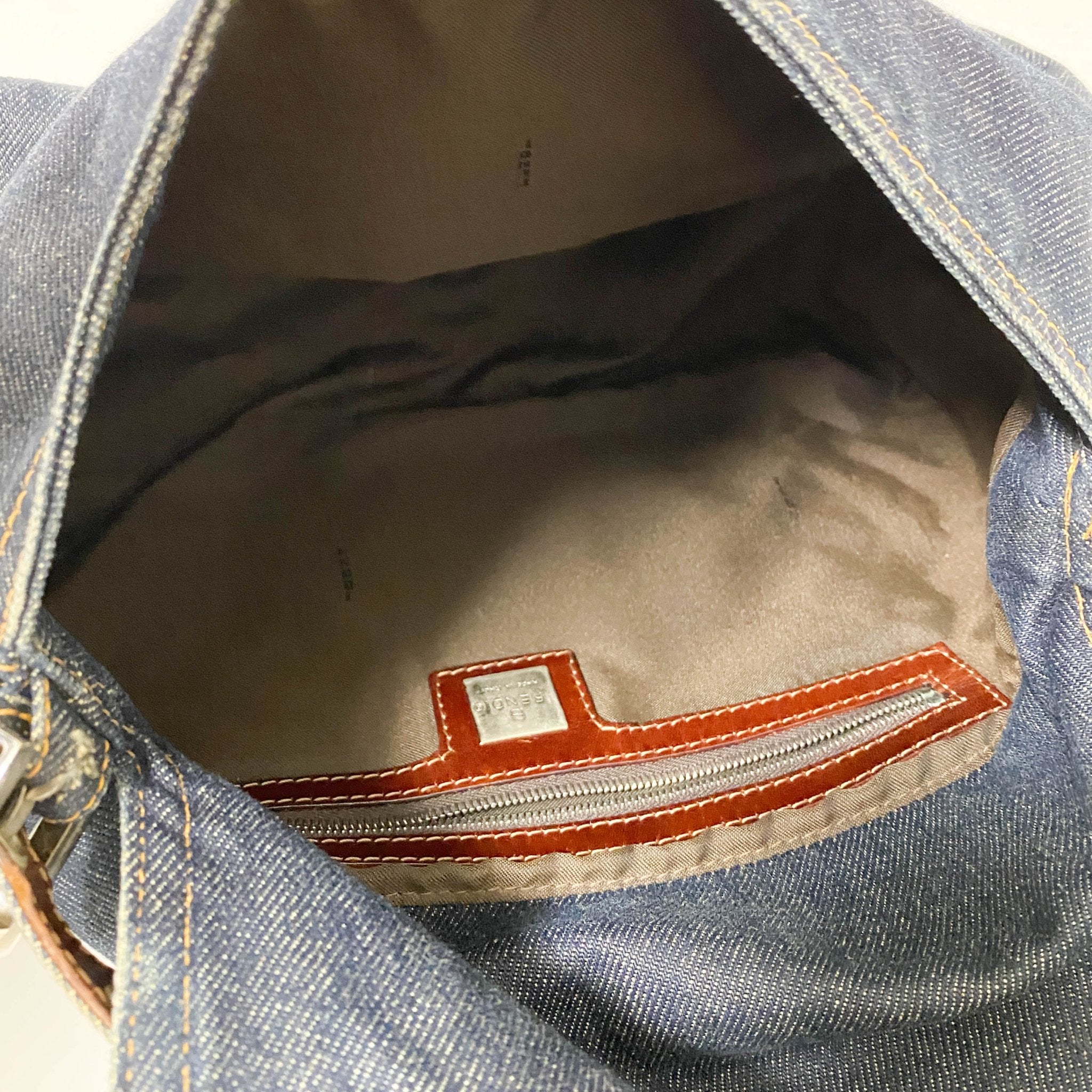 FENDI Denim Mamma Baguette Shoulder Bag, in , Sold by HIVE PRELOVED - Shoulder Bags, ,