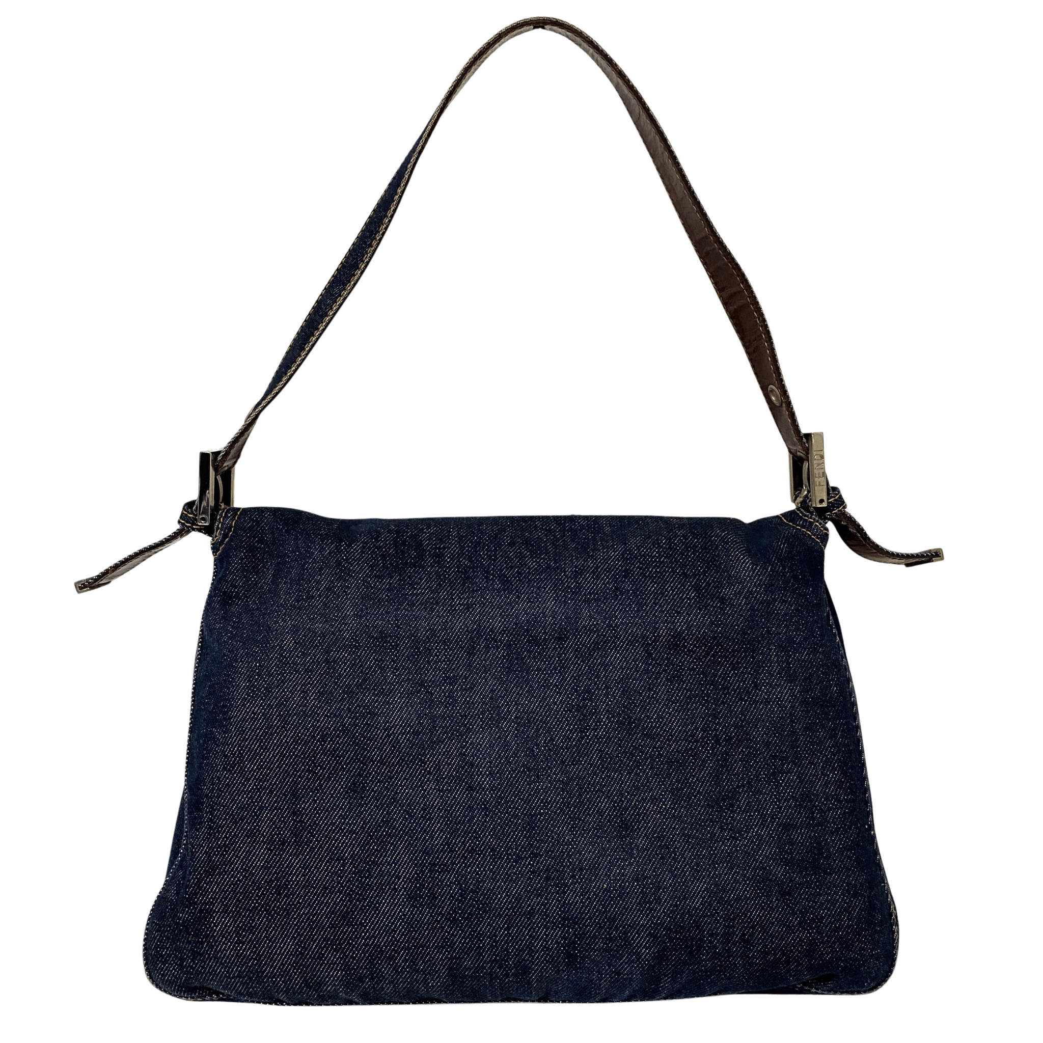 FENDI Denim Mamma Baguette Shoulder Bag, in , Sold by HIVE PRELOVED - Shoulder Bags, ,