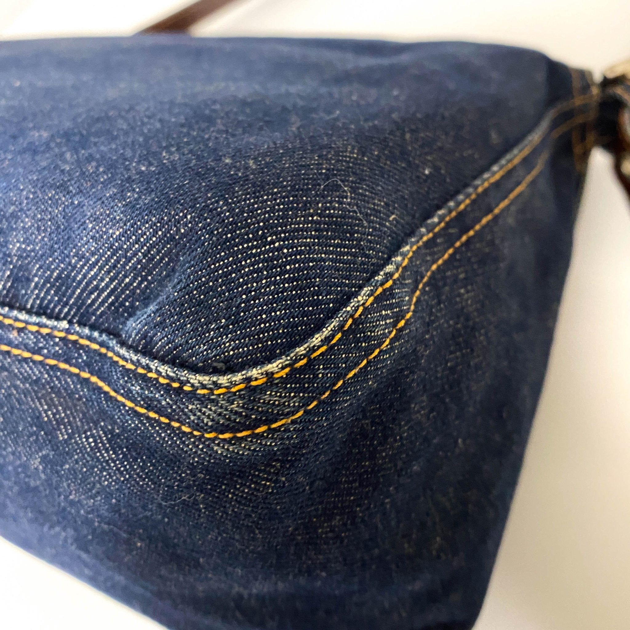 FENDI Denim Mamma Baguette Shoulder Bag, in , Sold by HIVE PRELOVED - Shoulder Bags, ,