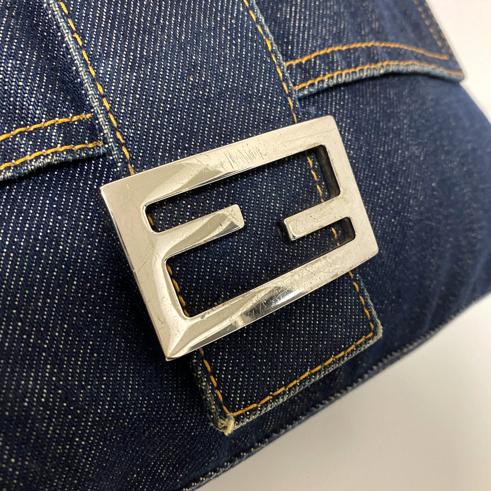 FENDI Denim Mamma Baguette Shoulder Bag, in , Sold by HIVE PRELOVED - Shoulder Bags, ,