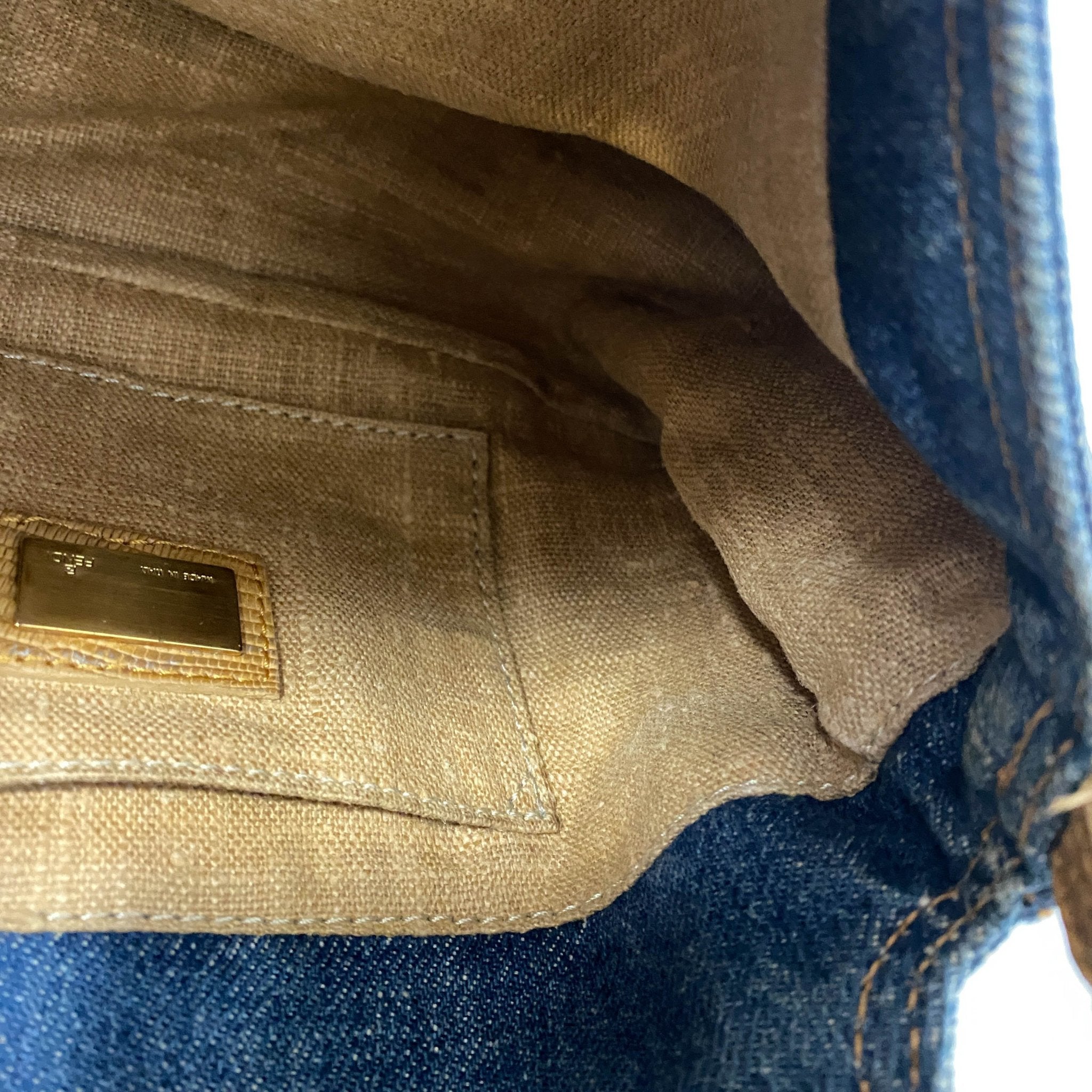 FENDI Denim Mini Mamma Baguette Shoulder Bag, in , Sold by HIVE PRELOVED - Shoulder Bags, ,