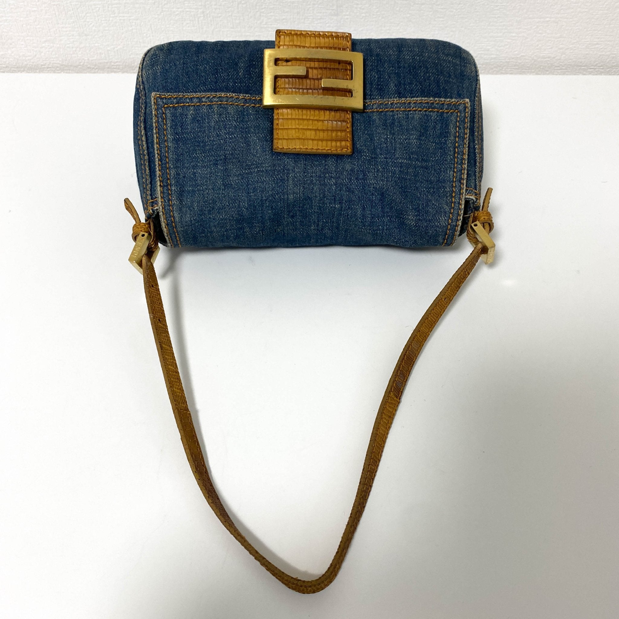 FENDI Denim Mini Mamma Baguette Shoulder Bag, in , Sold by HIVE PRELOVED - Shoulder Bags, ,