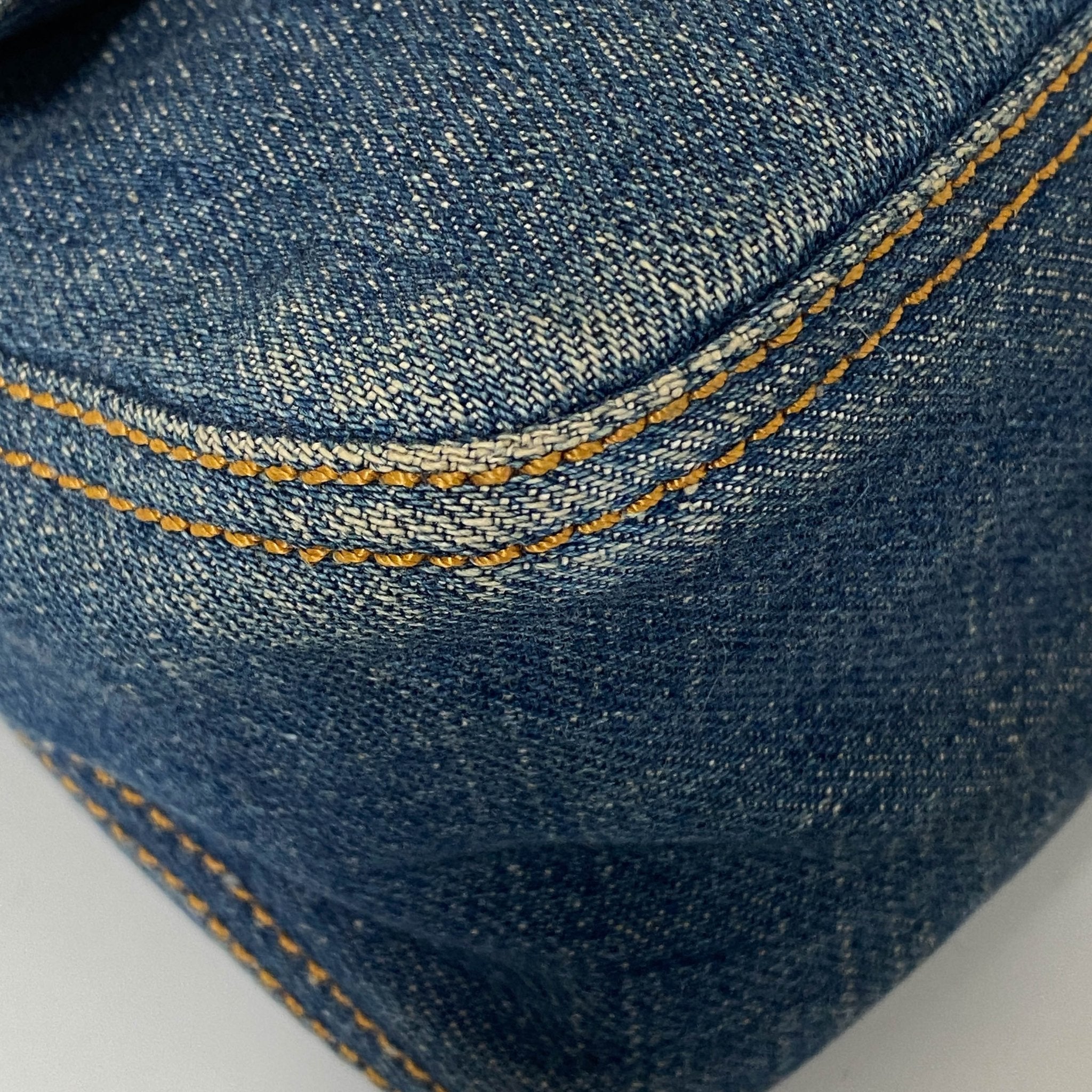 FENDI Denim Mini Mamma Baguette Shoulder Bag, in , Sold by HIVE PRELOVED - Shoulder Bags, ,