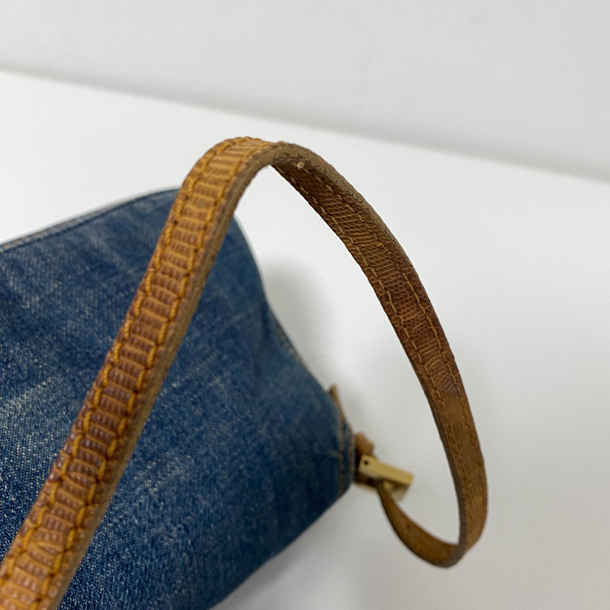 FENDI Denim Mini Mamma Baguette Shoulder Bag, in , Sold by HIVE PRELOVED - Shoulder Bags, ,