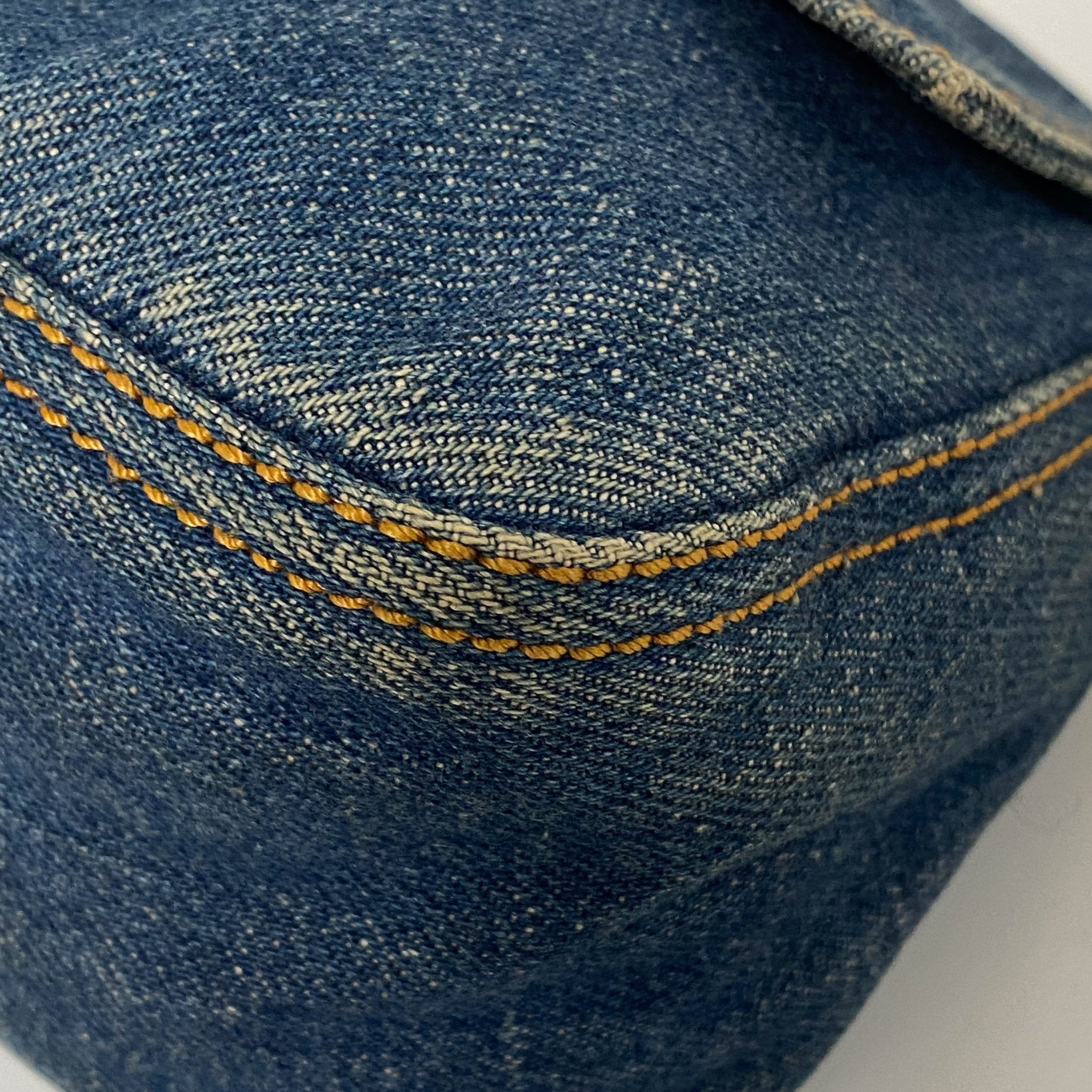 FENDI Denim Mini Mamma Baguette Shoulder Bag, in , Sold by HIVE PRELOVED - Shoulder Bags, ,