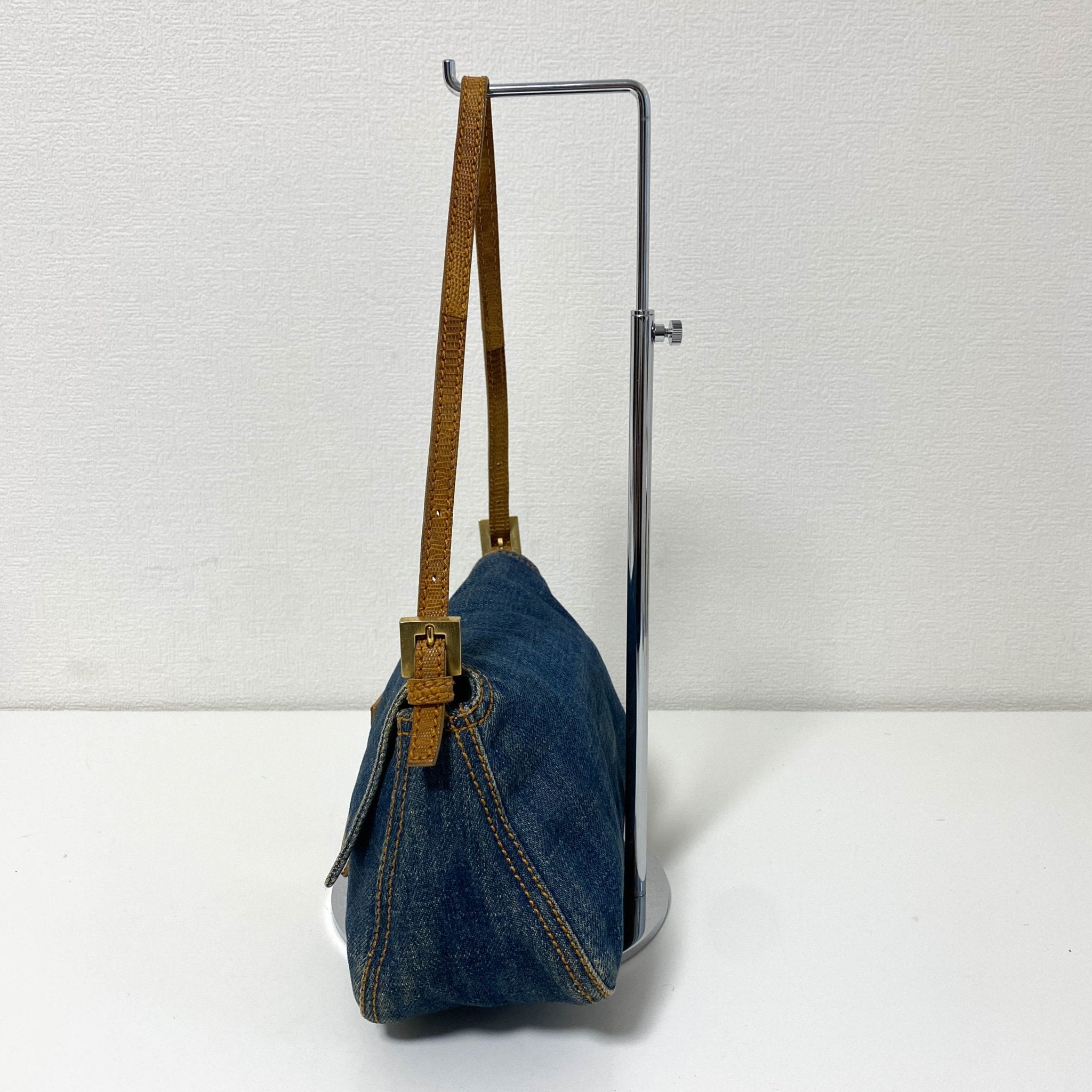 FENDI Denim Mini Mamma Baguette Shoulder Bag, in , Sold by HIVE PRELOVED - Shoulder Bags, ,