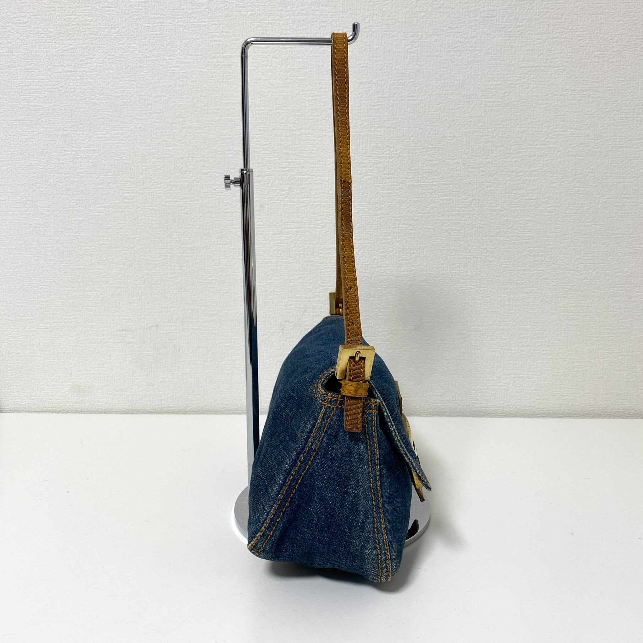 FENDI Denim Mini Mamma Baguette Shoulder Bag, in , Sold by HIVE PRELOVED - Shoulder Bags, ,