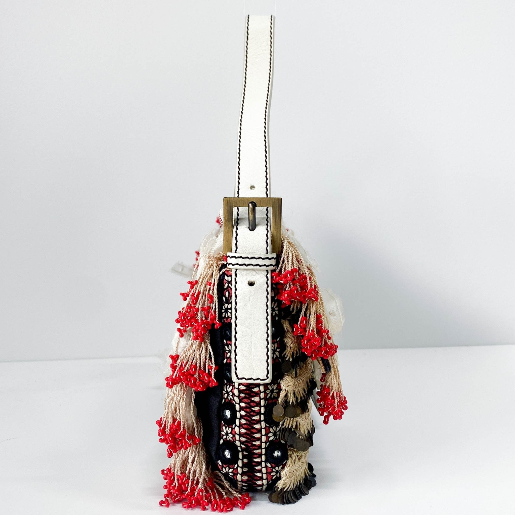 FENDI Embroidery and Ribbons Baguette Shoulder Bag, in , Sold by HIVE PRELOVED - Shoulder Bags, ,