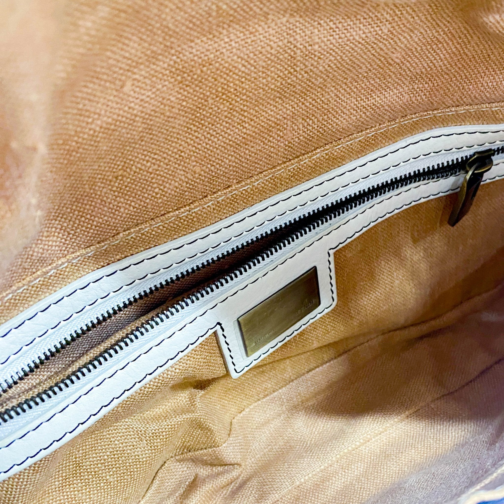 FENDI Embroidery and Ribbons Baguette Shoulder Bag, in , Sold by HIVE PRELOVED - Shoulder Bags, ,