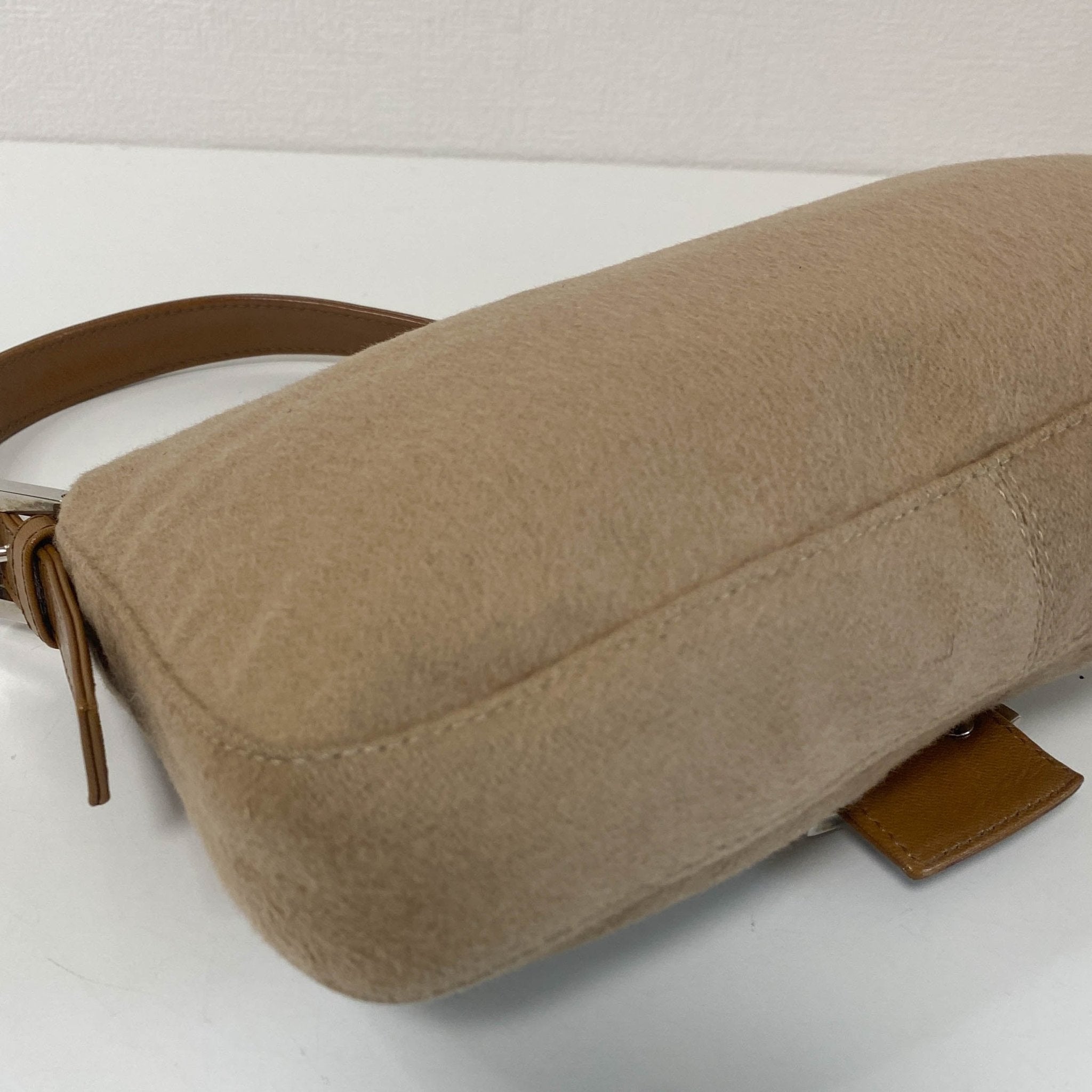 FENDI Fendi Baguette Beige Cashmere Rosé Buckle Detail Shoulder Bag, in , Sold by HIVE PRELOVED - Shoulder Bags, ,